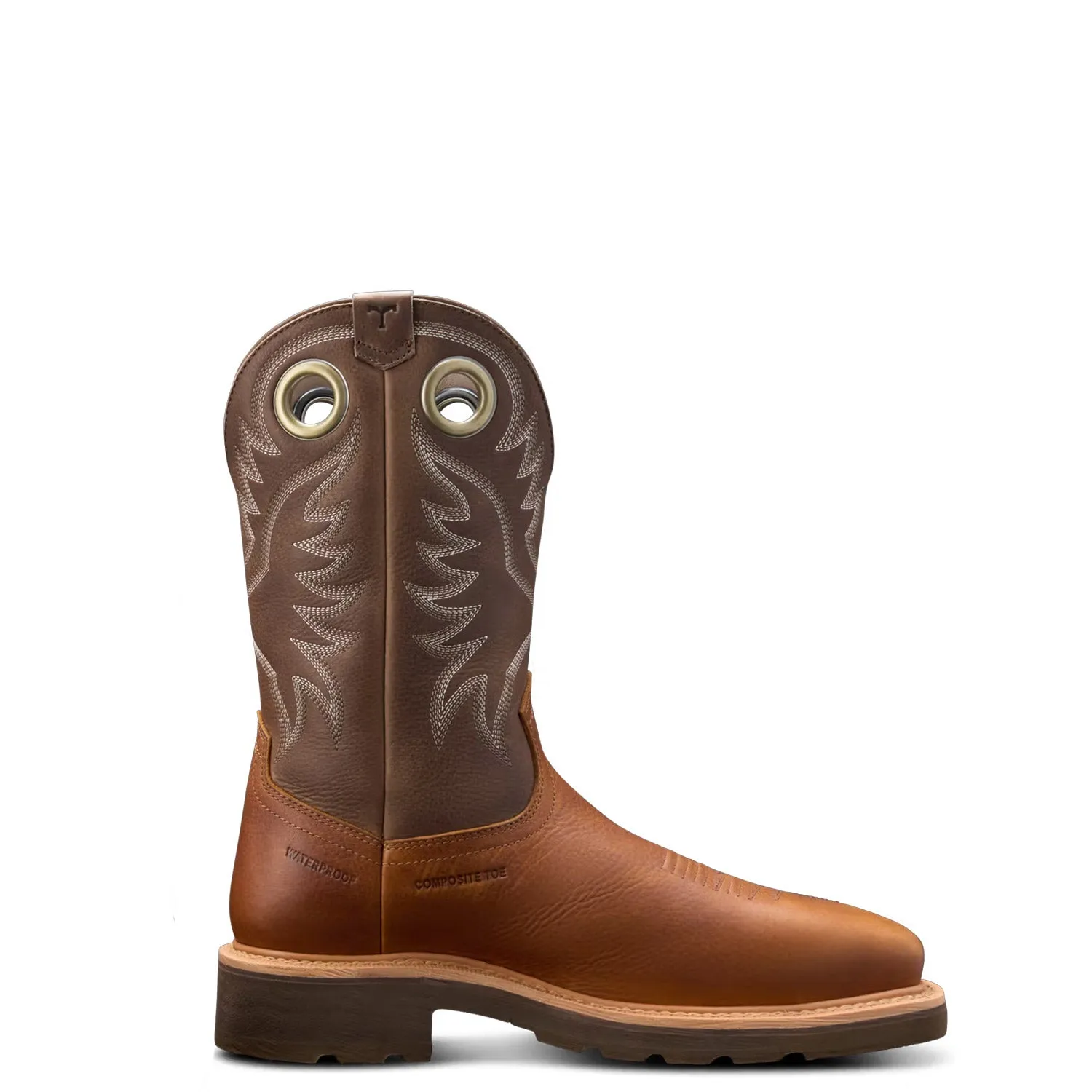 Tecovas Men's LongHaul Waterproof 11" Square Comp Toe Work Boot sold by Work World