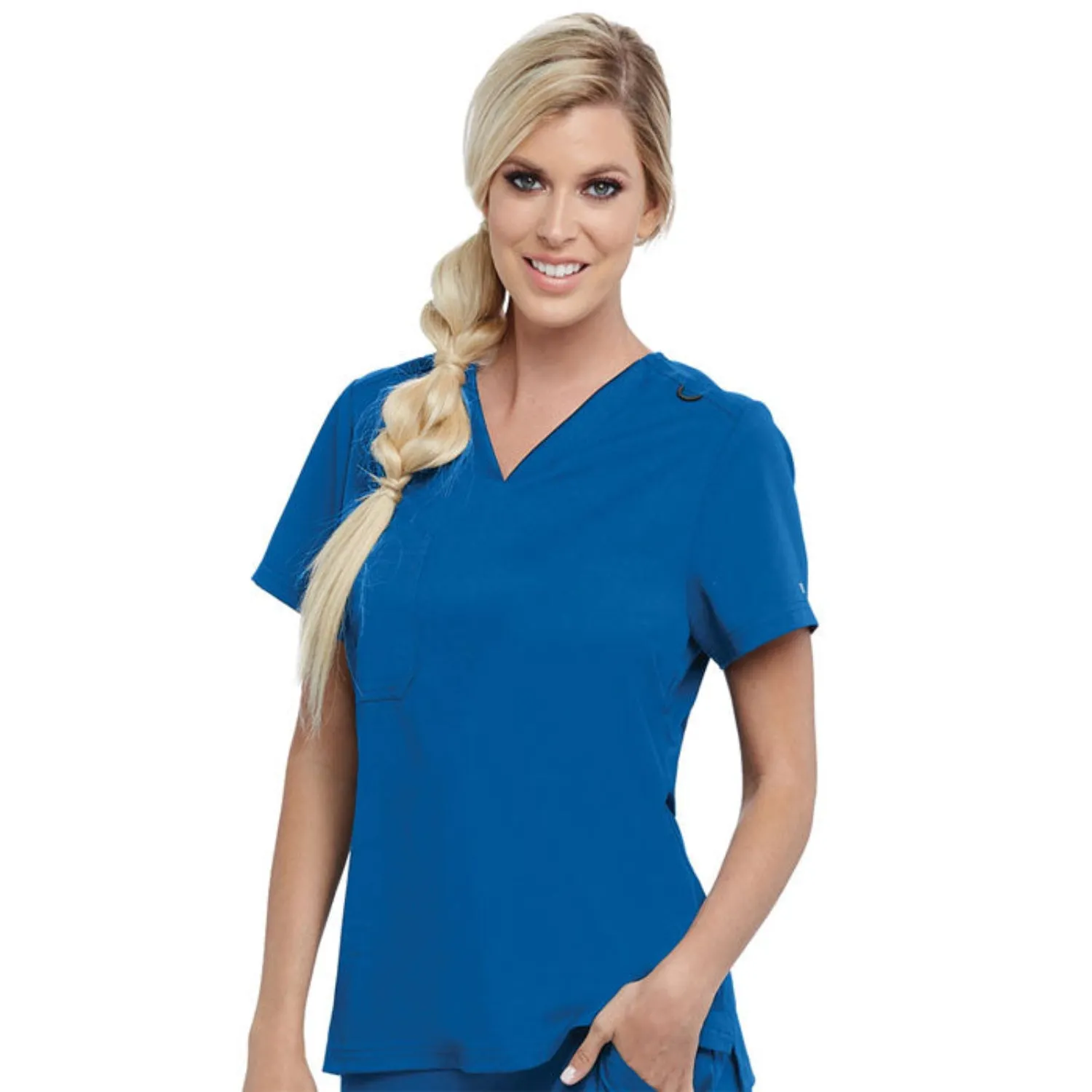 Grey's Anatomy Women's Bree Stretch V-Neck Short Sleeve Scrub Top sold by Work World