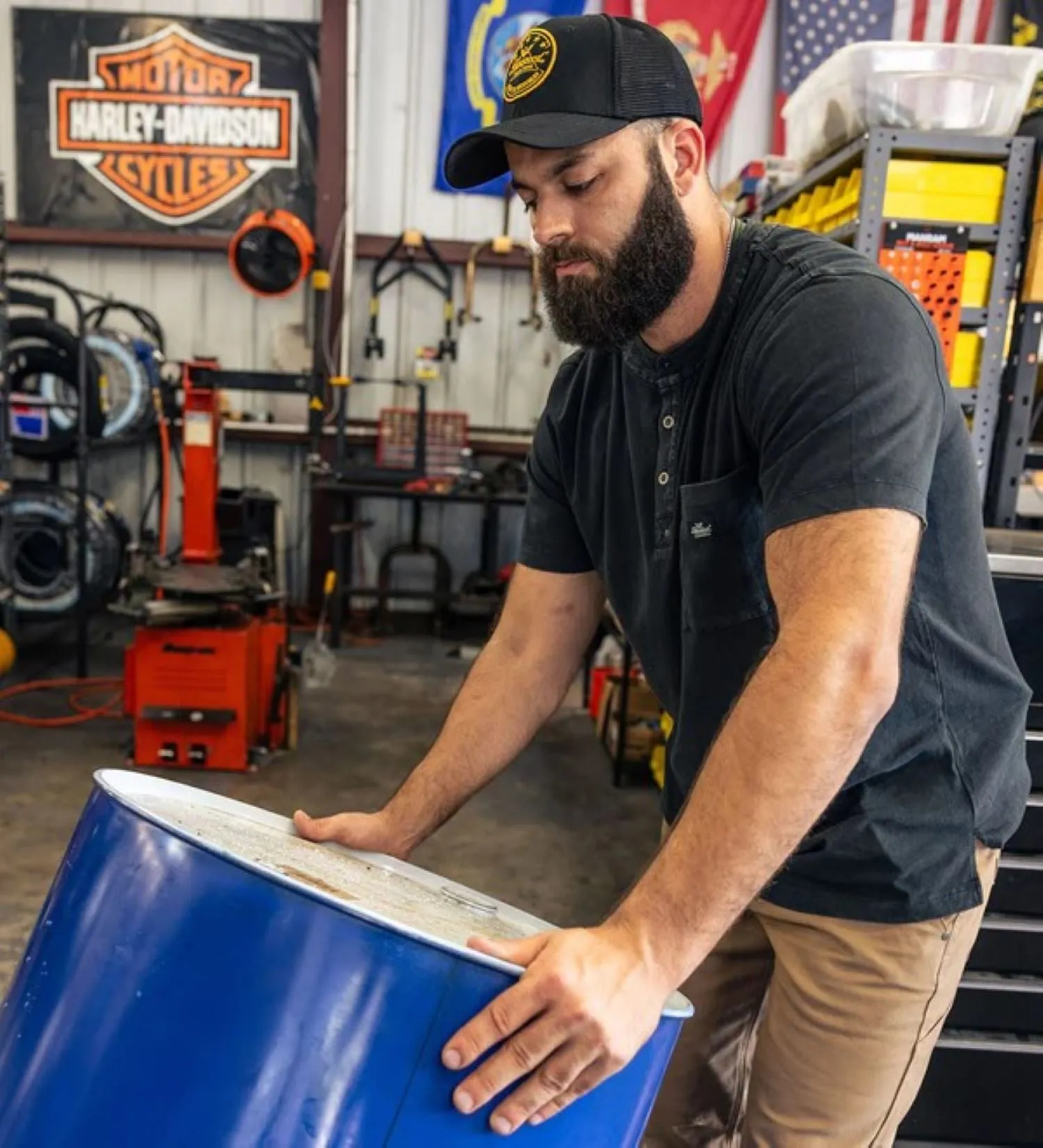 Thorogood Men's Vintage Wash Chest Pocket Short Sleeve Henley sold by Work World product image thumbnail 3