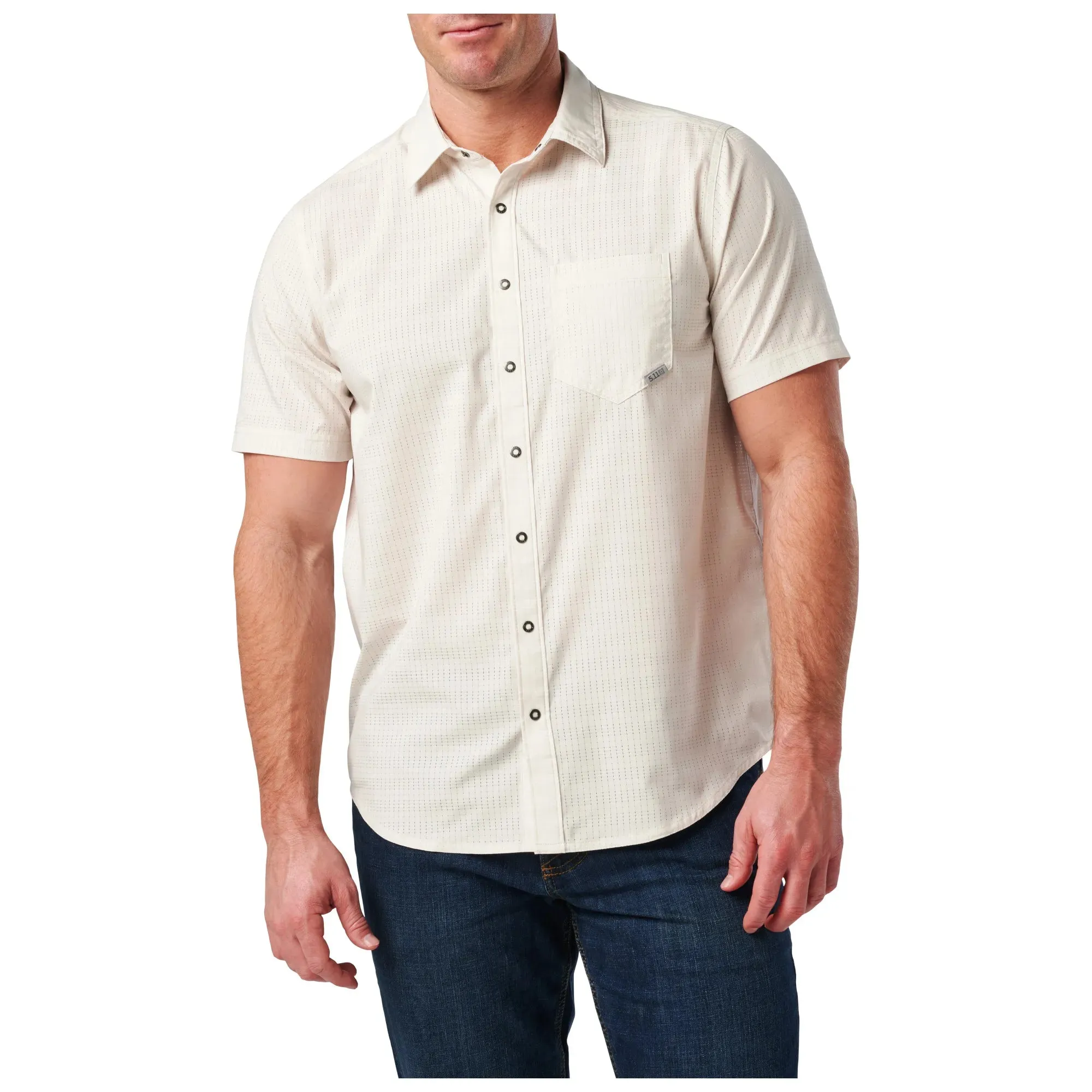 5.11 Tactical Men's Aerial Snap-Front Wicking Short Sleeve Work Shirt sold by Work World product image thumbnail 2