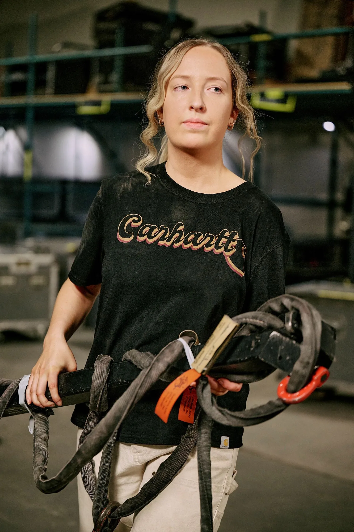 Carhartt Women's Tencel™ Script Graphic Loose Fit Short Sleeve T-Shirt sold by Work World product image thumbnail 4