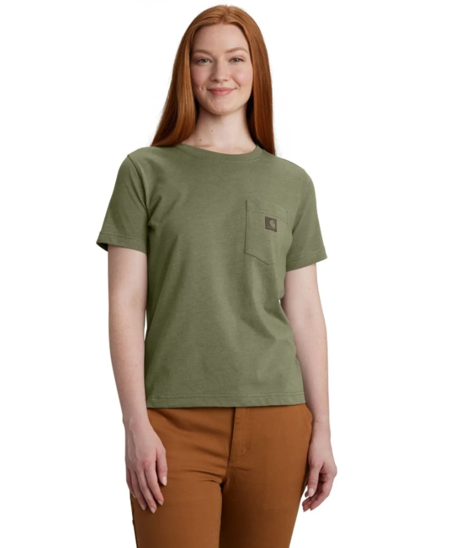 Carhartt Women's Relaxed Fit Lightweight Chest Pocket Short Sleeve T-Shirt sold by Work World product image thumbnail 4