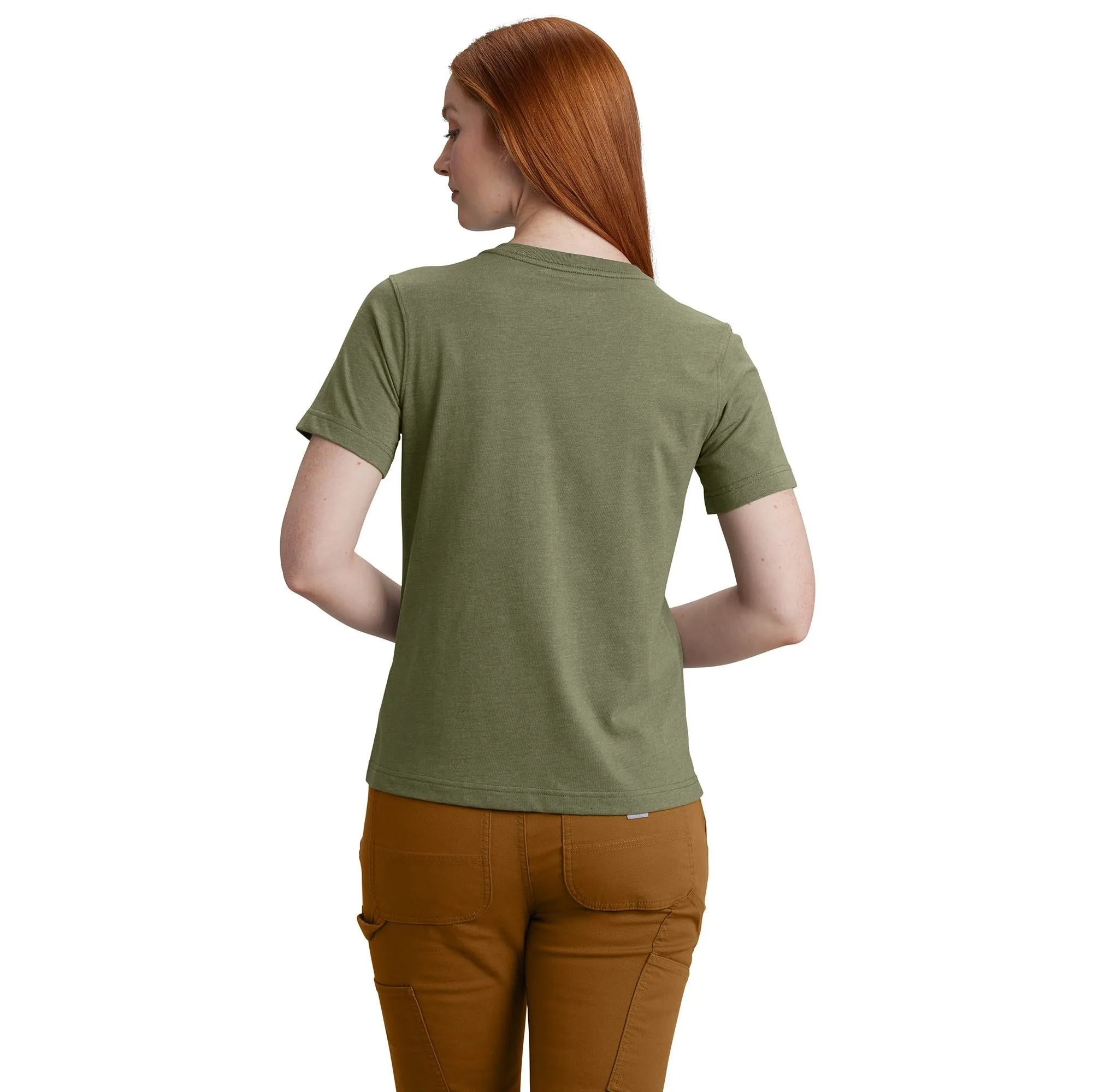 Carhartt Women's Relaxed Fit Lightweight Chest Pocket Short Sleeve T-Shirt sold by Work World product image thumbnail 5