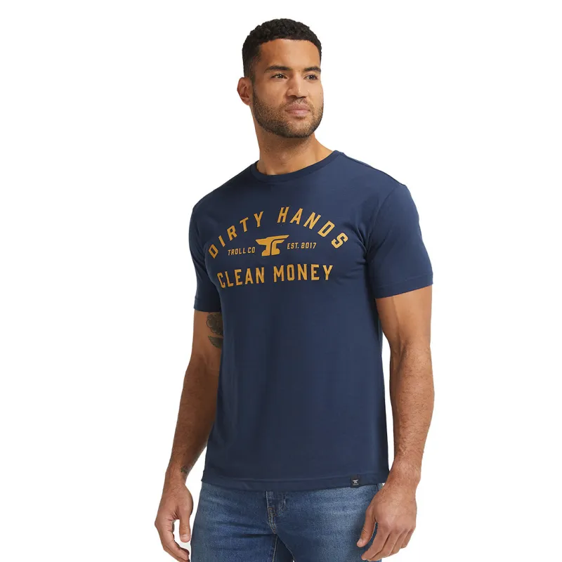 Troll Co. Men's "Dirty Hands Clean Money" Classic Short SleeveT-Shirt sold by Work World