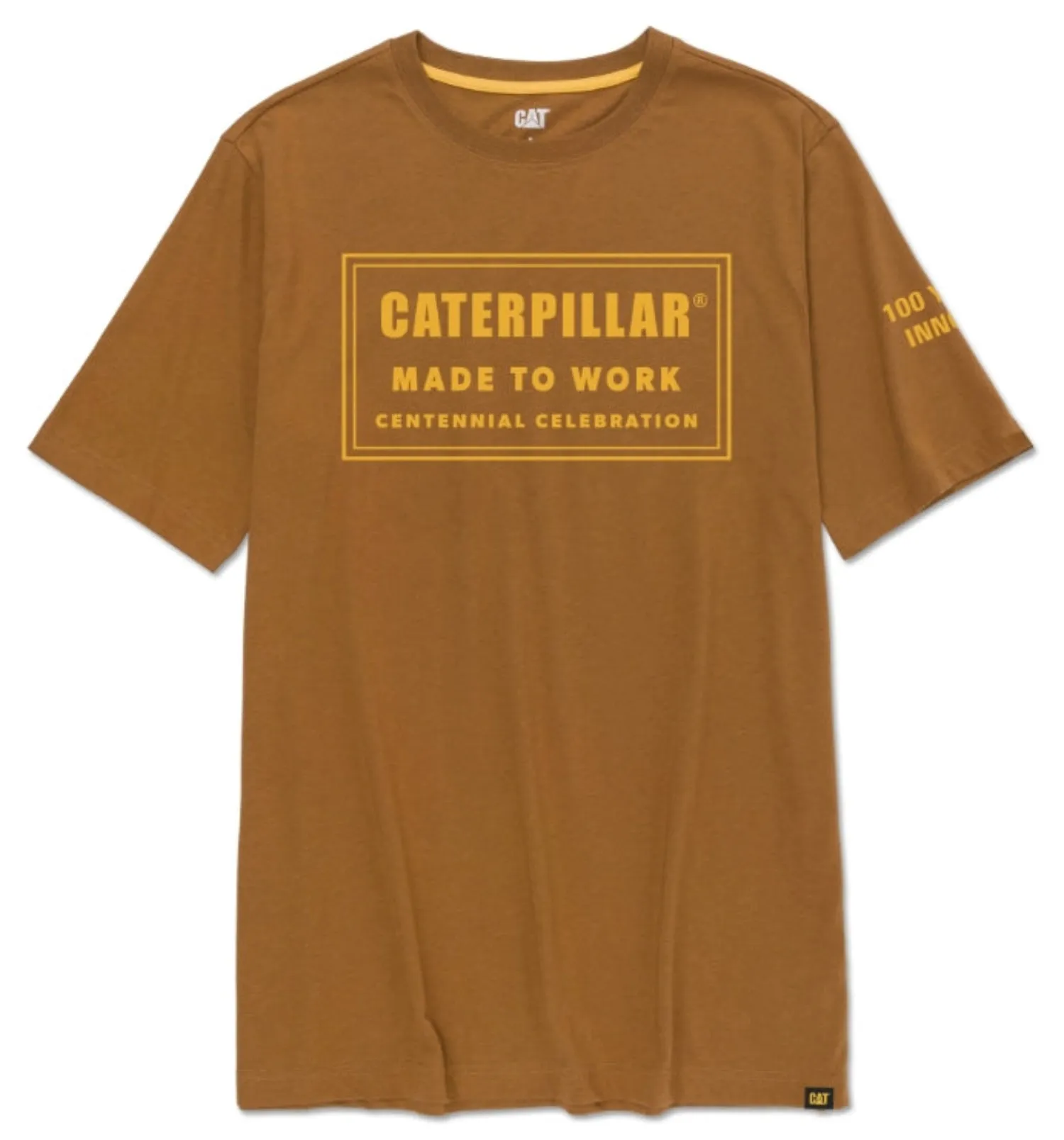 CAT Men's Made To Work Centennial Graphic Short Sleeve T-Shirt sold by Work World