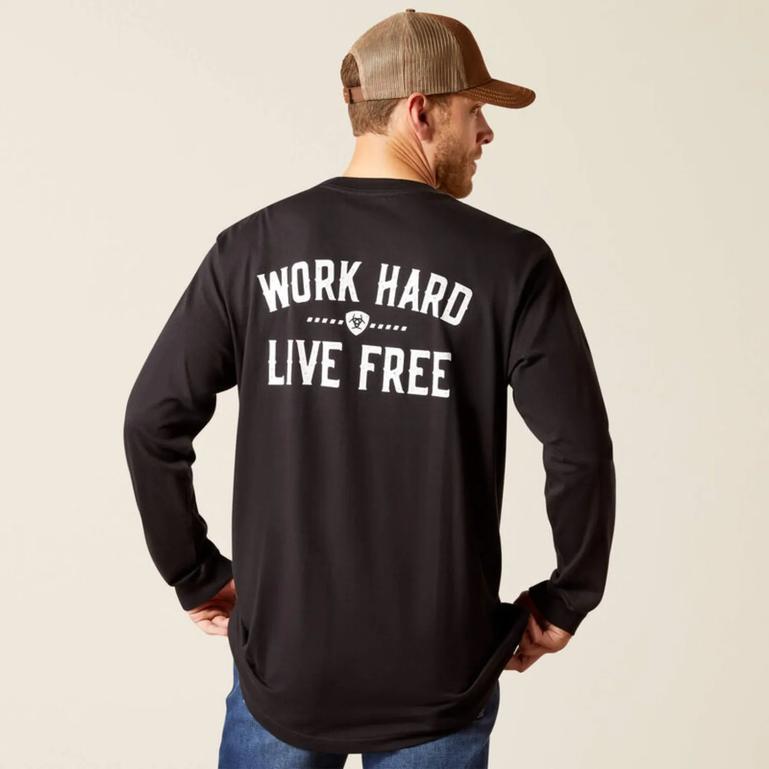Ariat Men's Rebar CottonStrong Graphic Long Sleeve T-Shirt sold by Work World product image thumbnail 3