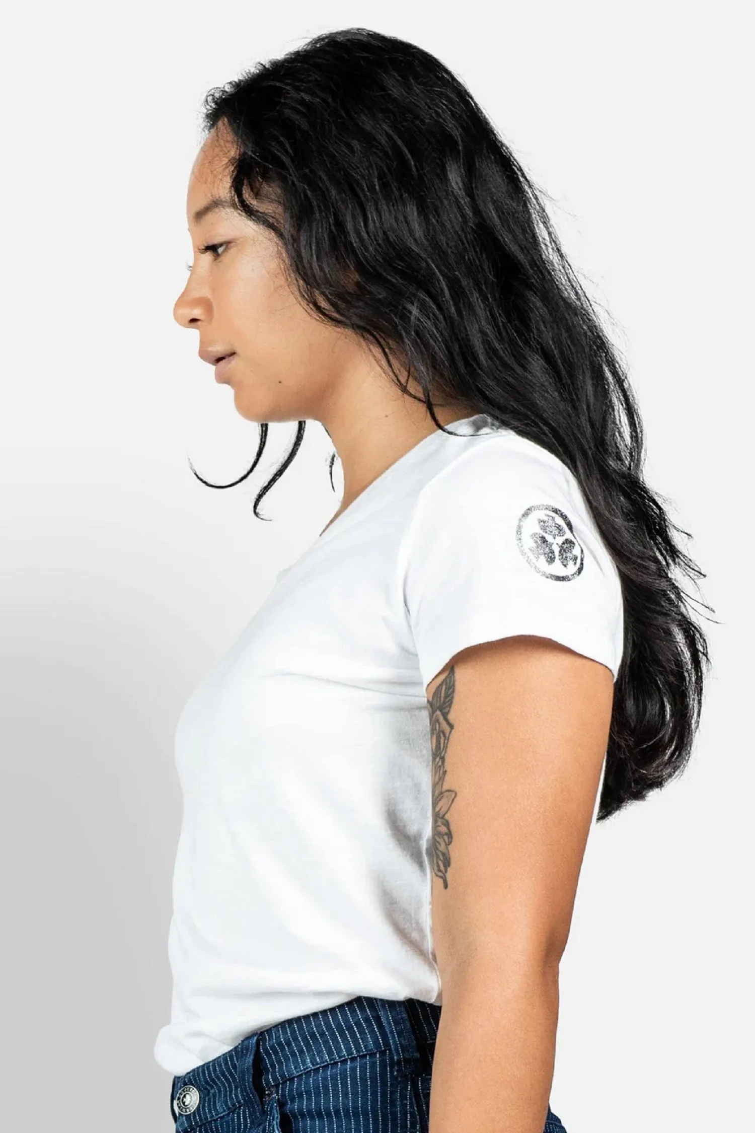 Dovetail Workwear Women's V-Neck Short Sleeve T-Shirt sold by Work World product image thumbnail 3