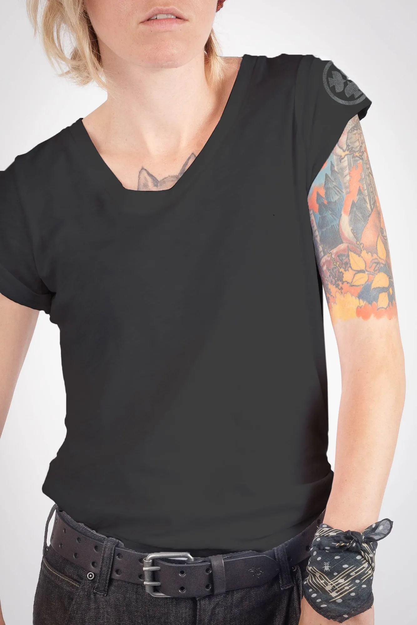 Dovetail Workwear Women's V-Neck Short Sleeve T-Shirt sold by Work World