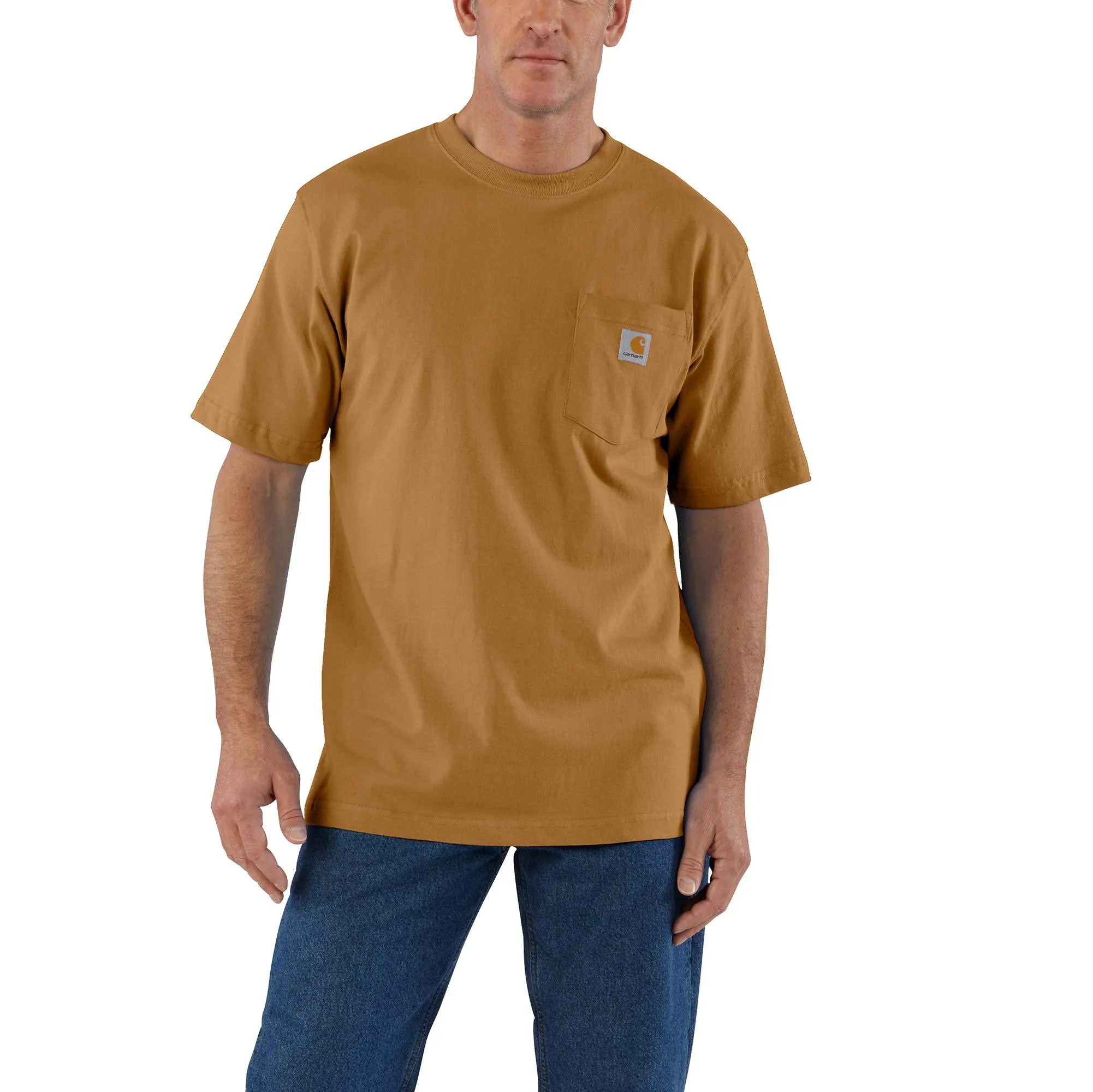 Carhartt Men's Short Sleeve Pocket T-Shirt_Carhartt Brown sold by Work World