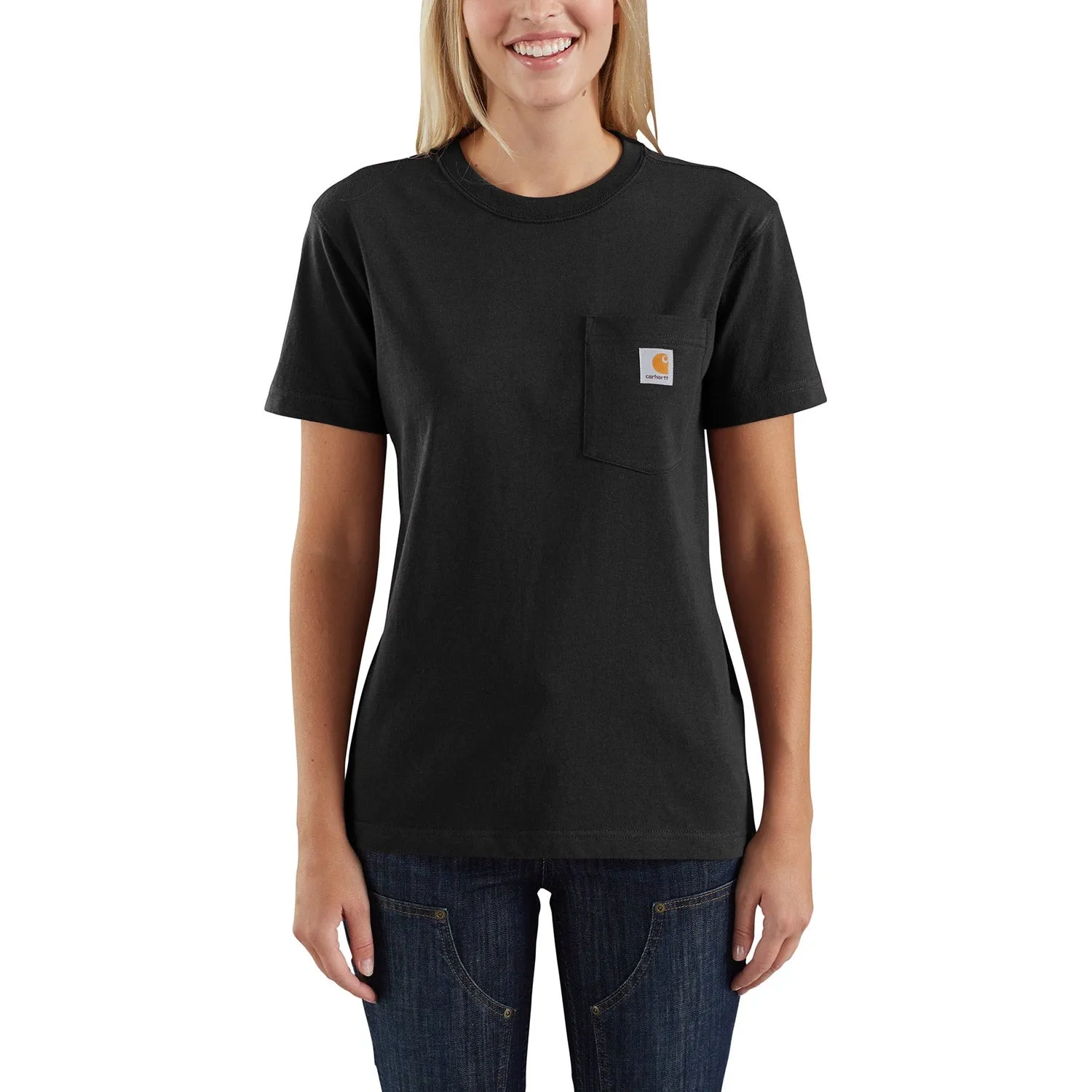 Carhartt Women's Short Sleeve Pocket T-Shirt_Black sold by Work World
