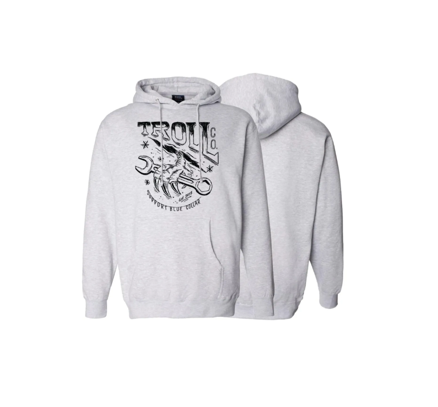 Troll Co. Men's Talon Wrench Graphic Hooded Sweatshirt sold by Work World