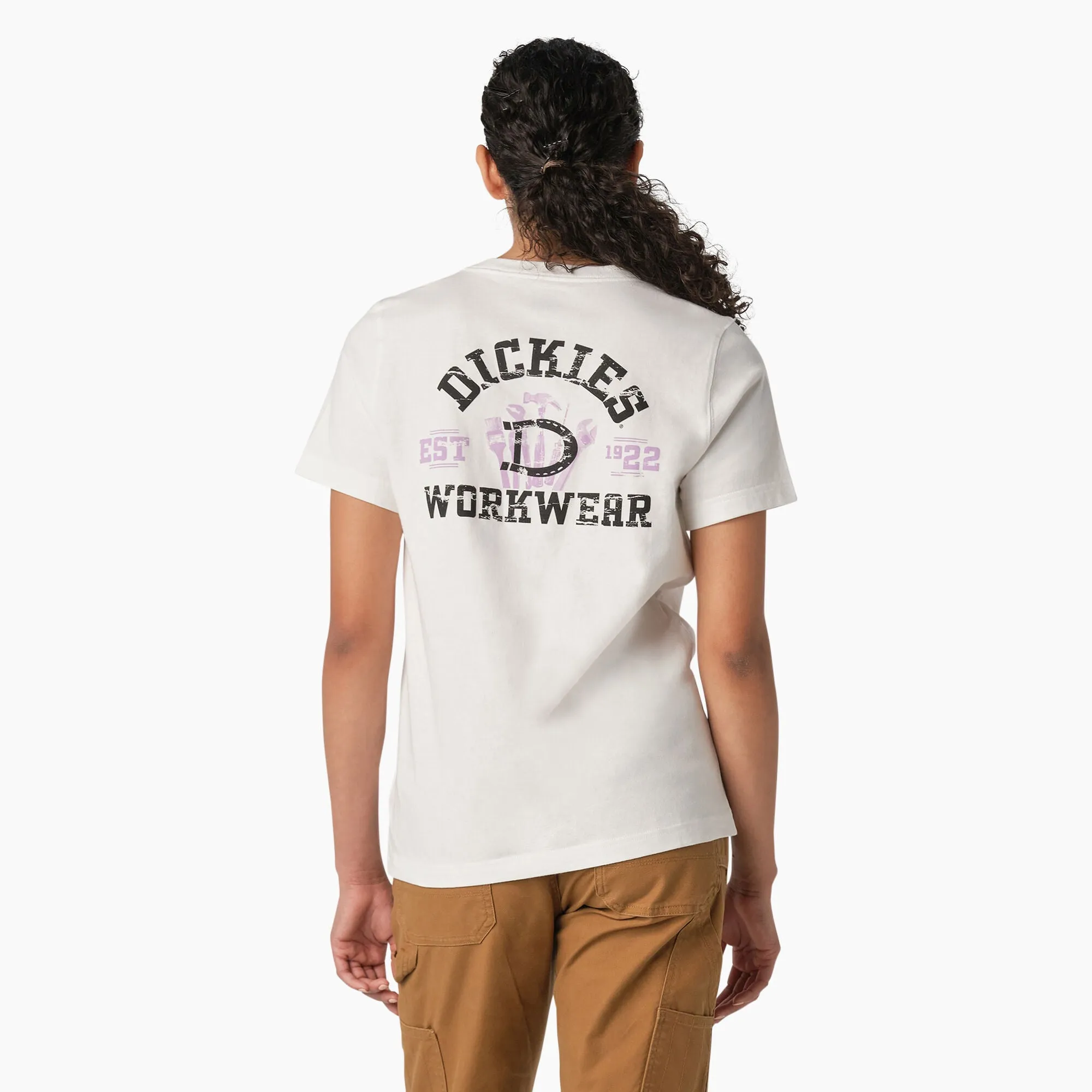 Dickies Women's "Dickies Workwear" Graphic Short Sleeve T-Shirt sold by Work World