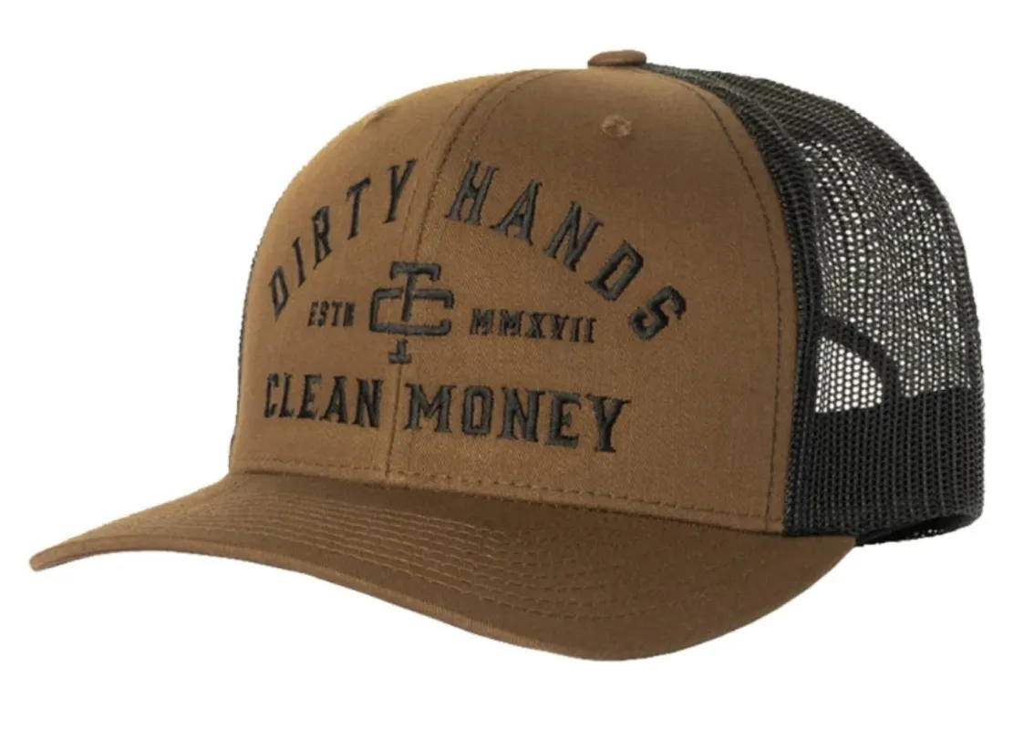 Troll Co. Classic 'Dirty Hands Clean Money' Snap Meshback Cap sold by Work World