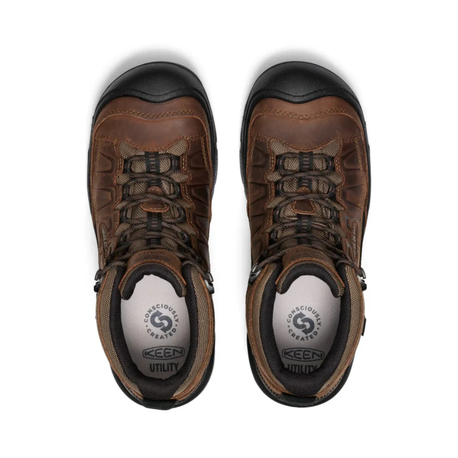 KEEN Utility Men's Targhee IV Mid Work 5.5" Waterproof Carbon Toe Work Boot sold by Work World product image thumbnail 4