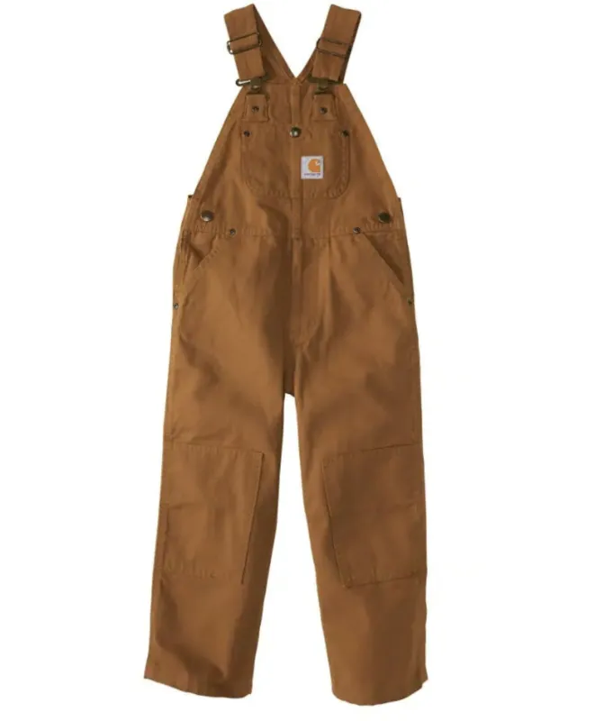Carhartt Boys' Duck Canvas Washed Bib Overall sold by Work World
