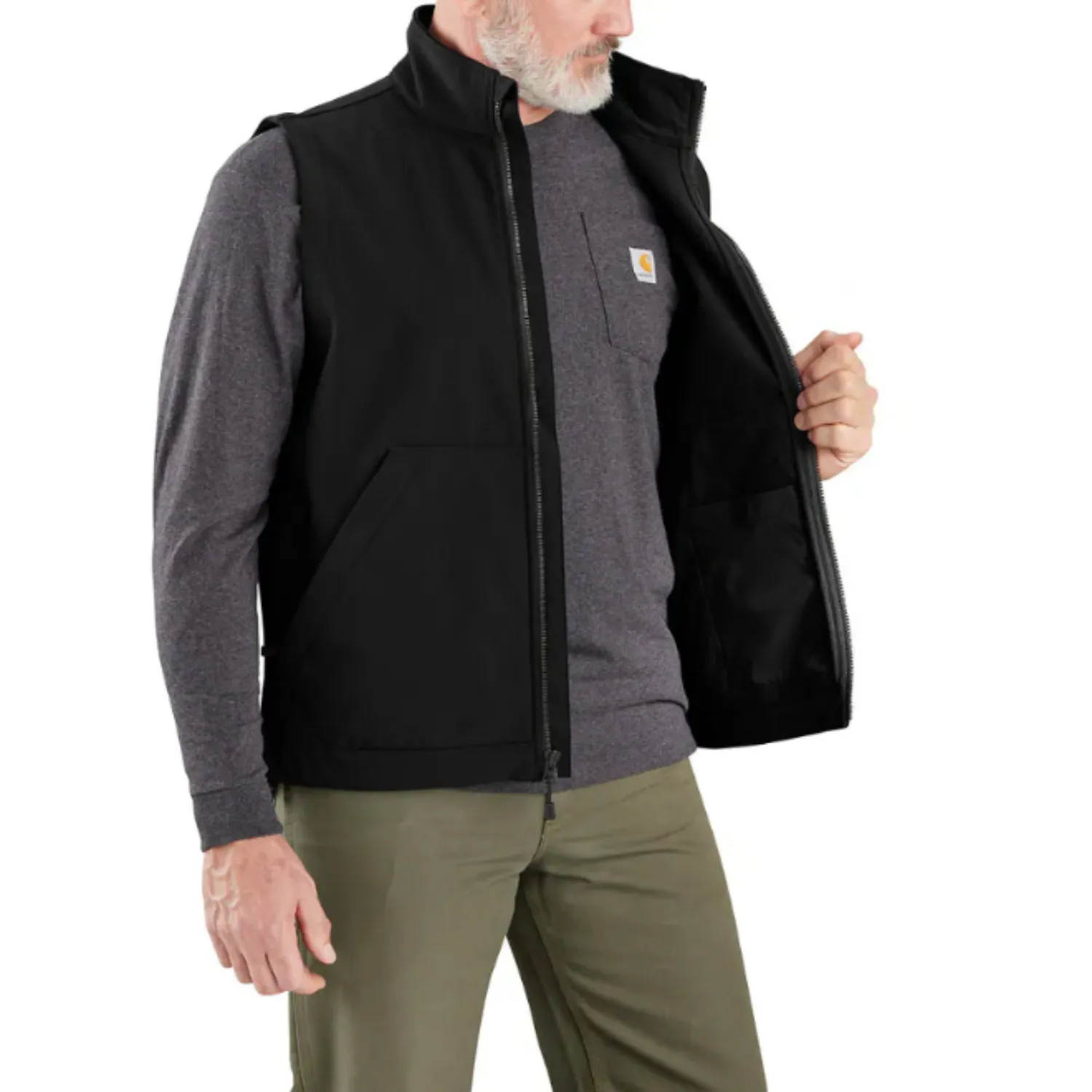 Carhartt Men's Rain Defender Relaxed Fit Softshell Vest sold by Work World product image thumbnail 2