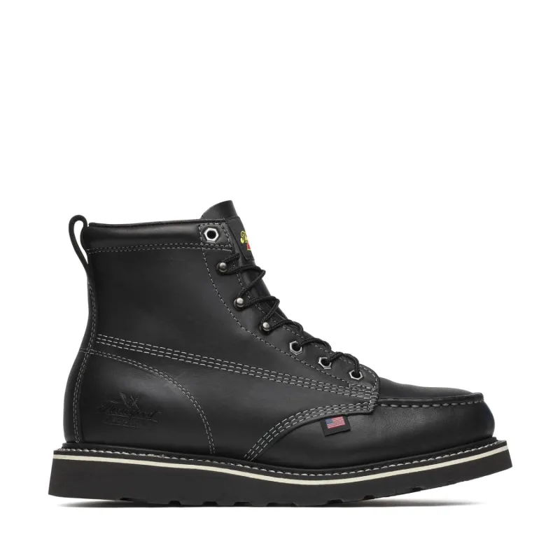Thorogood Men's American Heritage Midnight 6" EH Moc Toe Boot sold by Work World