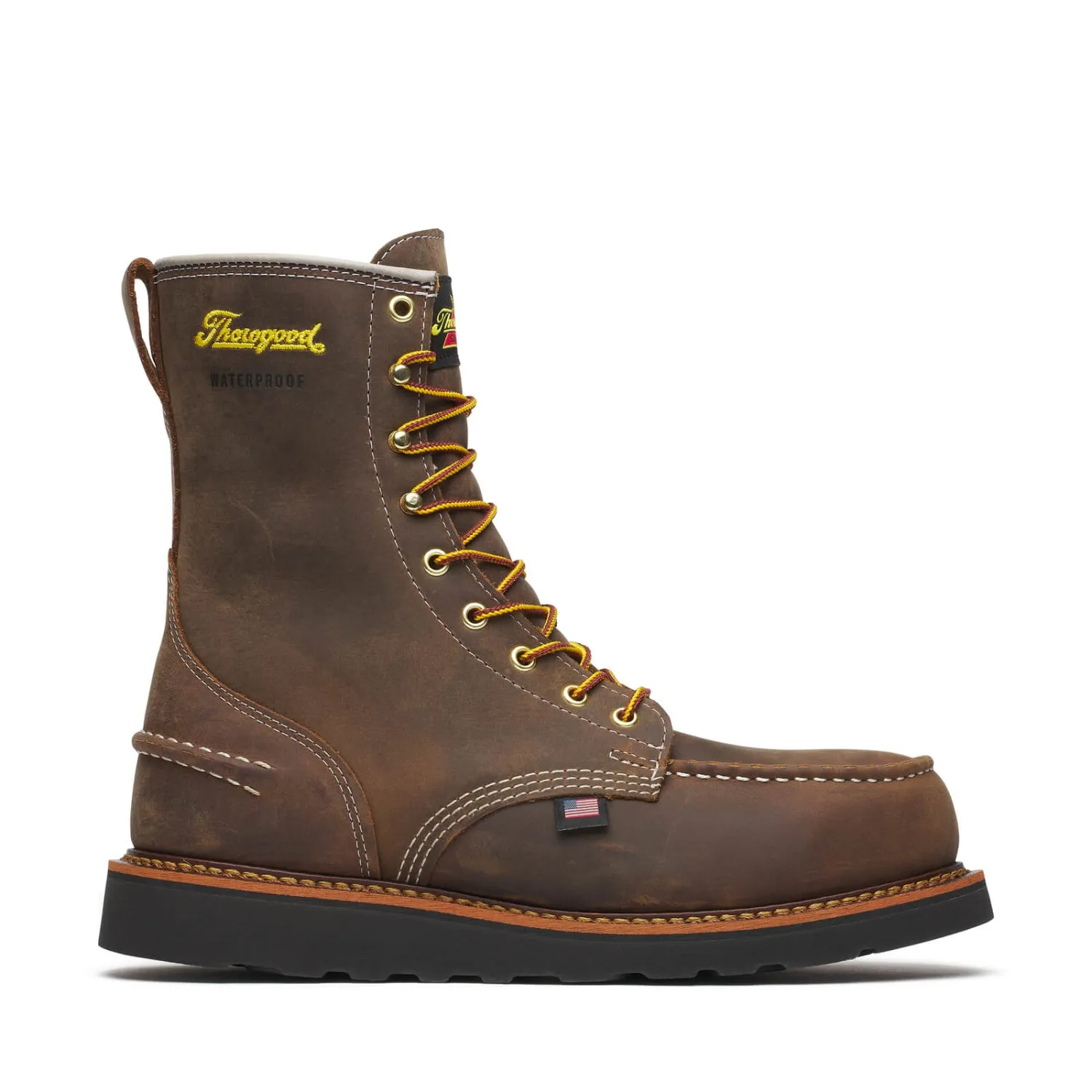 Thorogood Men's 1957 Series Wedge 8" Waterproof Moc Toe Steel Toe Boot sold by Work World
