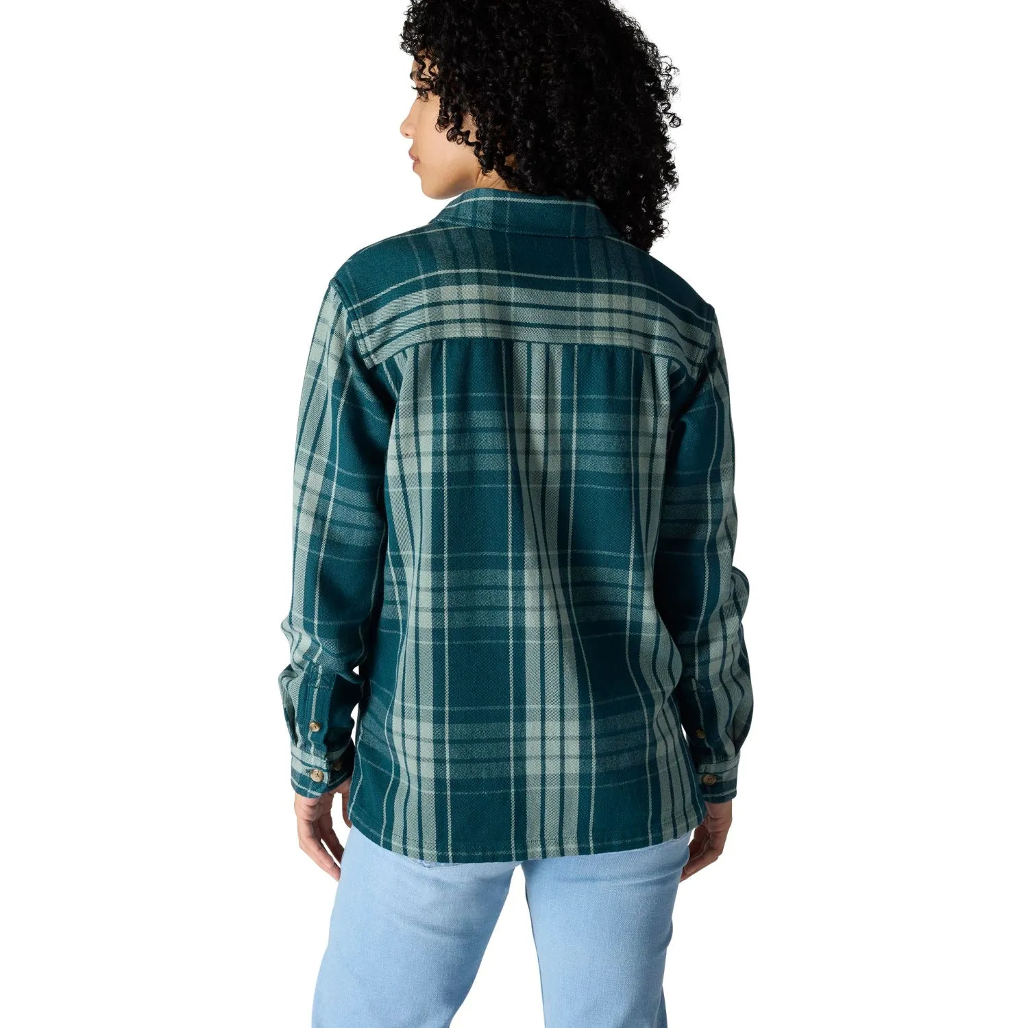 Carhartt Women's TENCEL™ Loose Fit Twill Plaid Long Sleeve Work Shirt sold by Work World product image thumbnail 5