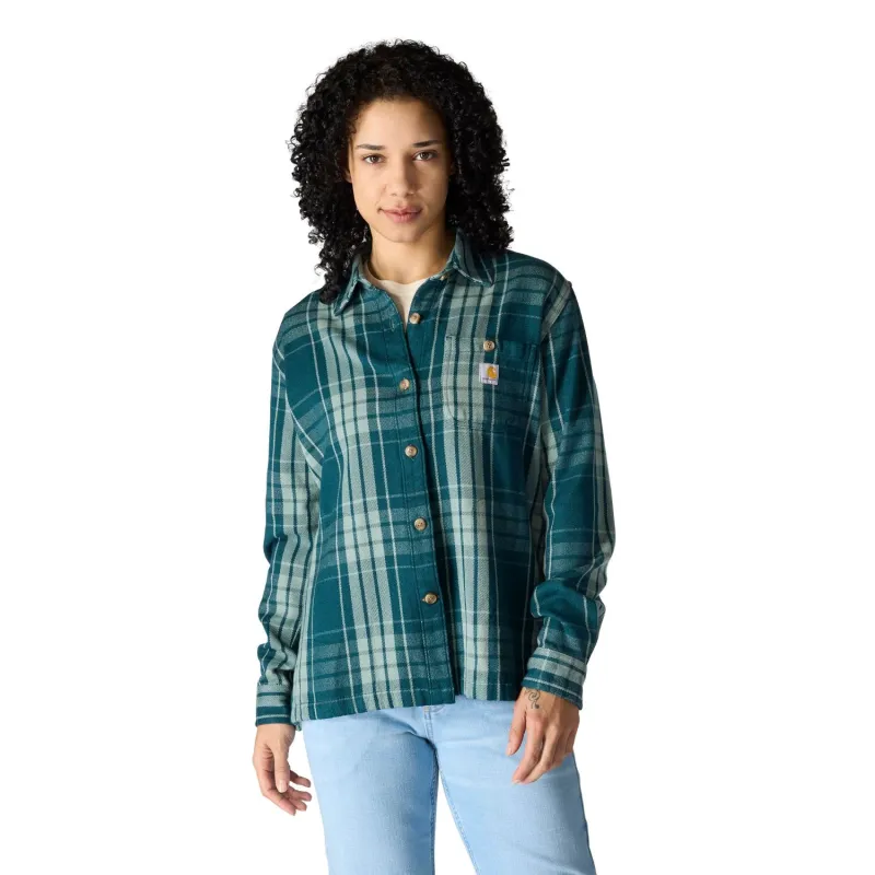 Carhartt Women's TENCEL™ Loose Fit Twill Plaid Long Sleeve Work Shirt sold by Work World