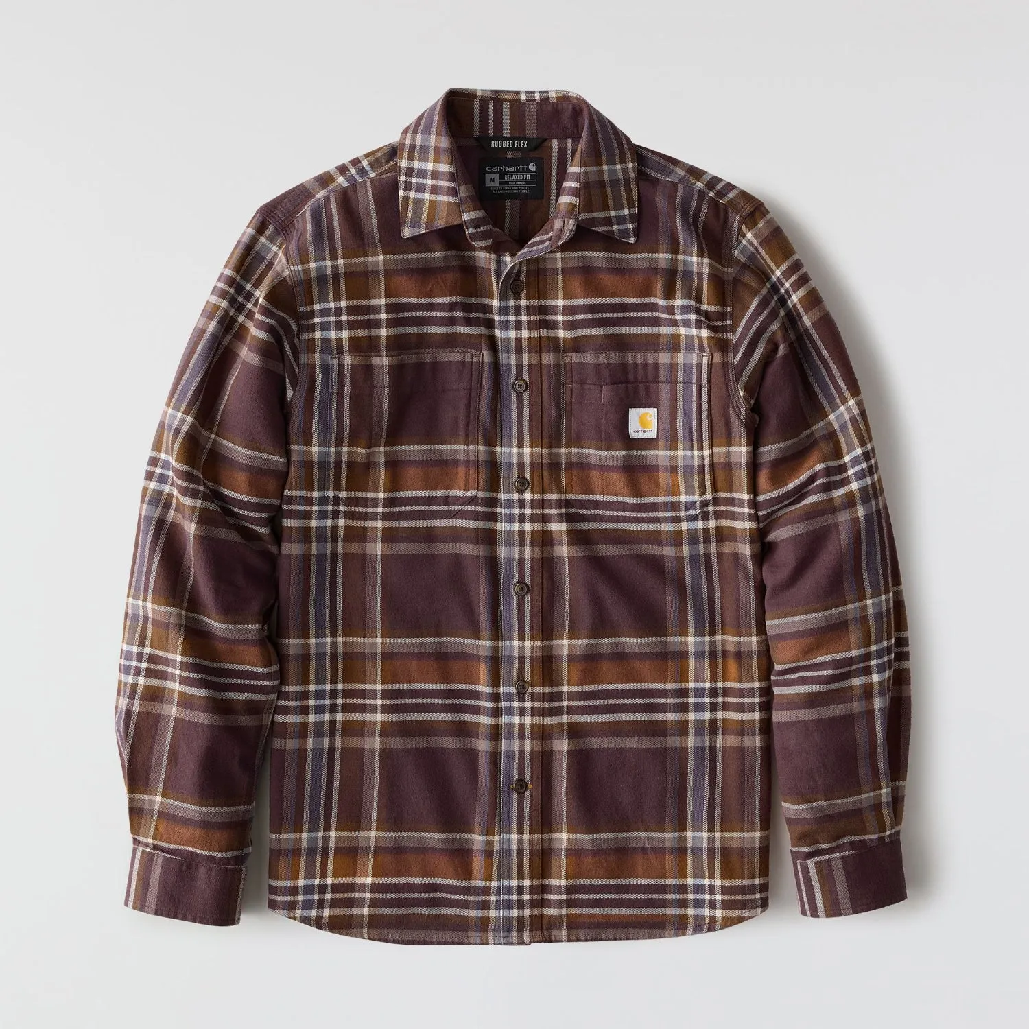 Carhartt Men's Rugged Flex™ Relaxed Fit Midweight Flannel Plaid Work Shirt sold by Work World product image thumbnail 5
