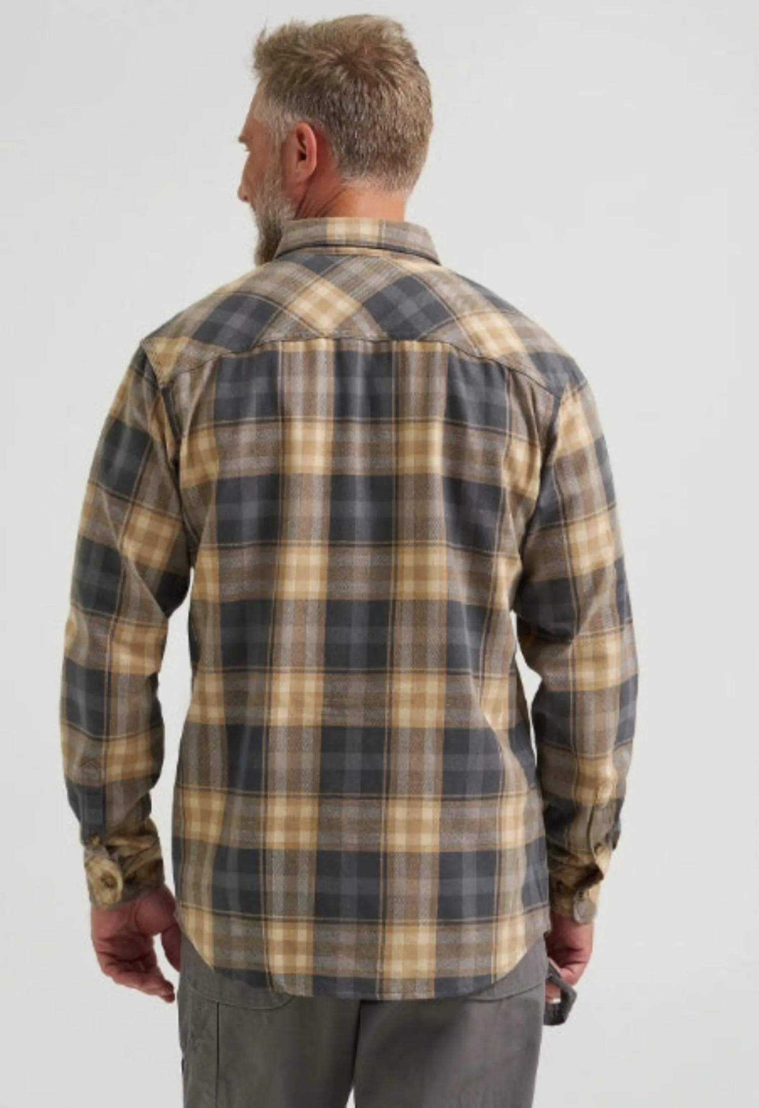 Wrangler RIGGS Men's Foreman Flannel Plaid Button-Up Long Sleeve Work Shirt sold by Work World product image thumbnail 4