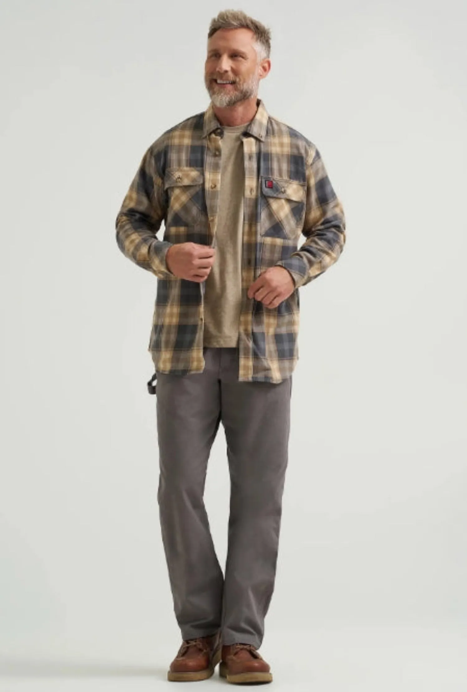 Wrangler RIGGS Men's Foreman Flannel Plaid Button-Up Long Sleeve Work Shirt sold by Work World product image thumbnail 5