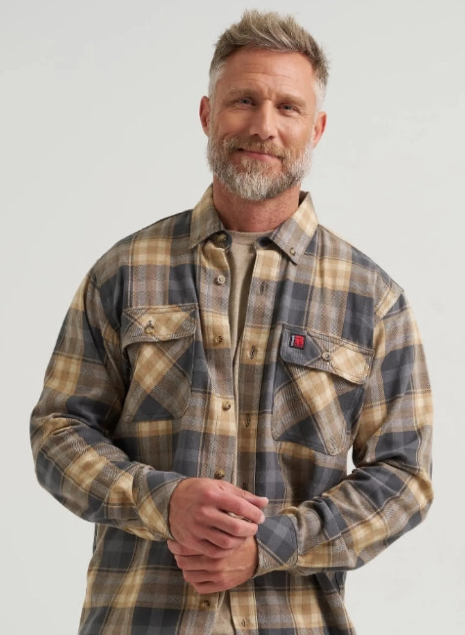 Wrangler RIGGS Men's Foreman Flannel Plaid Button-Up Long Sleeve Work Shirt sold by Work World