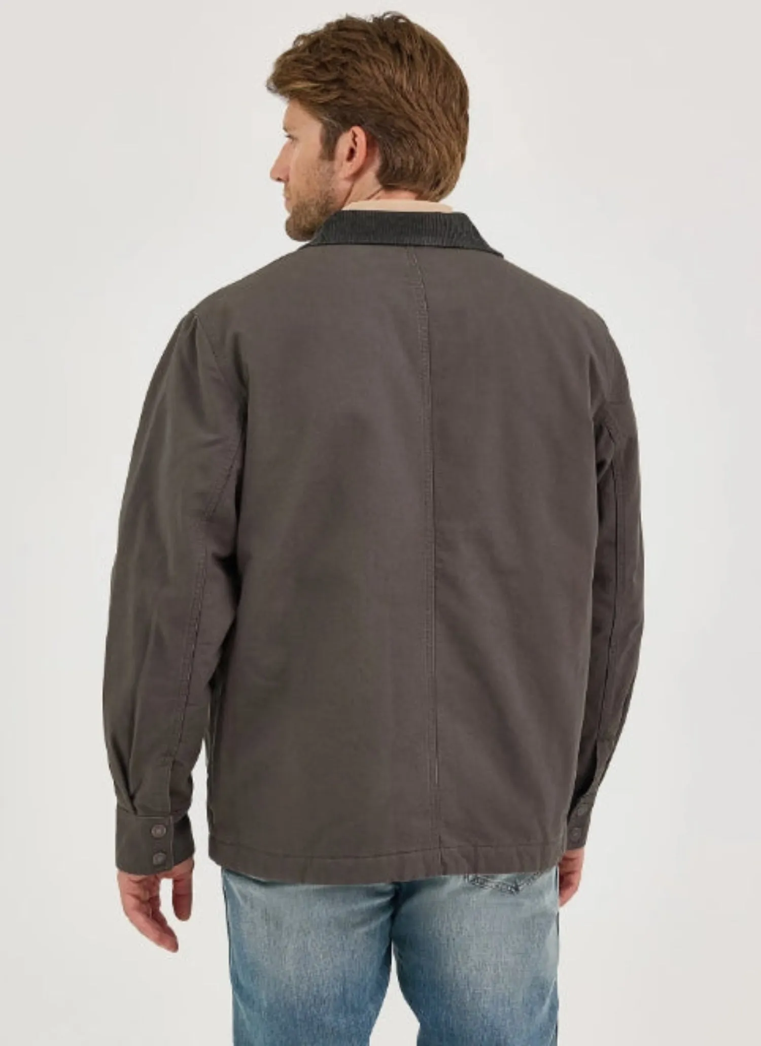 Wrangler Men's Quilted Flannel Lined Zip-Up Barn Coat sold by Work World product image thumbnail 4