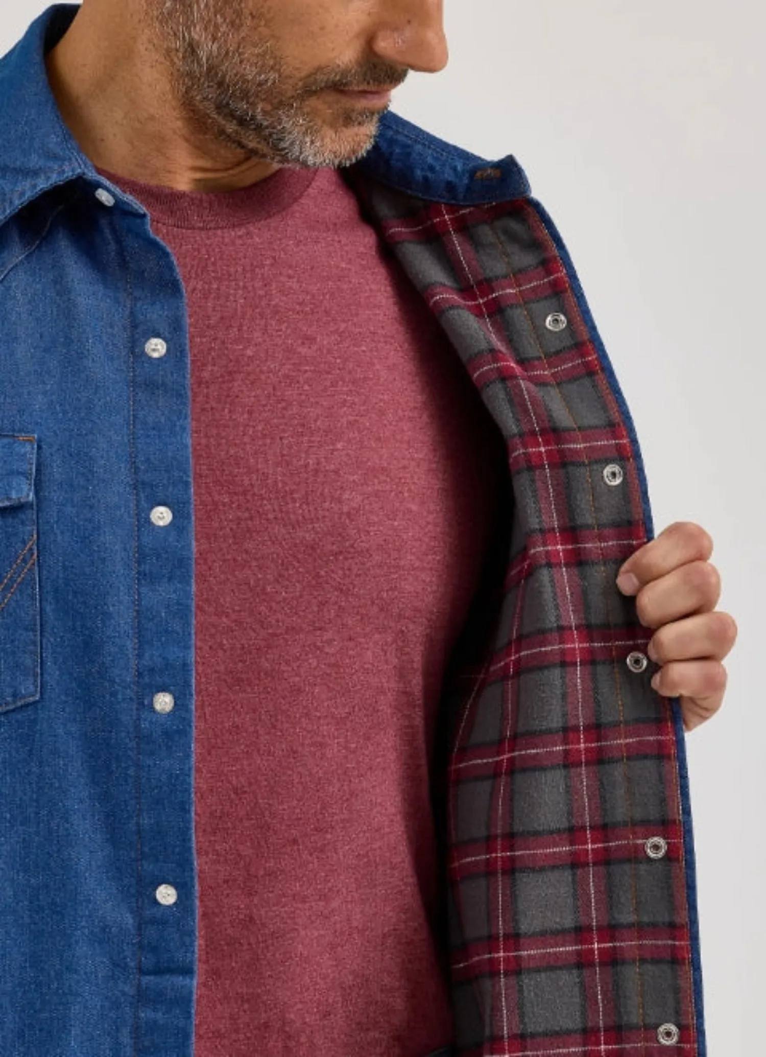 Wrangler Men's Cotton Flannel Lined Snap-Up Shirt Jac sold by Work World product image thumbnail 3
