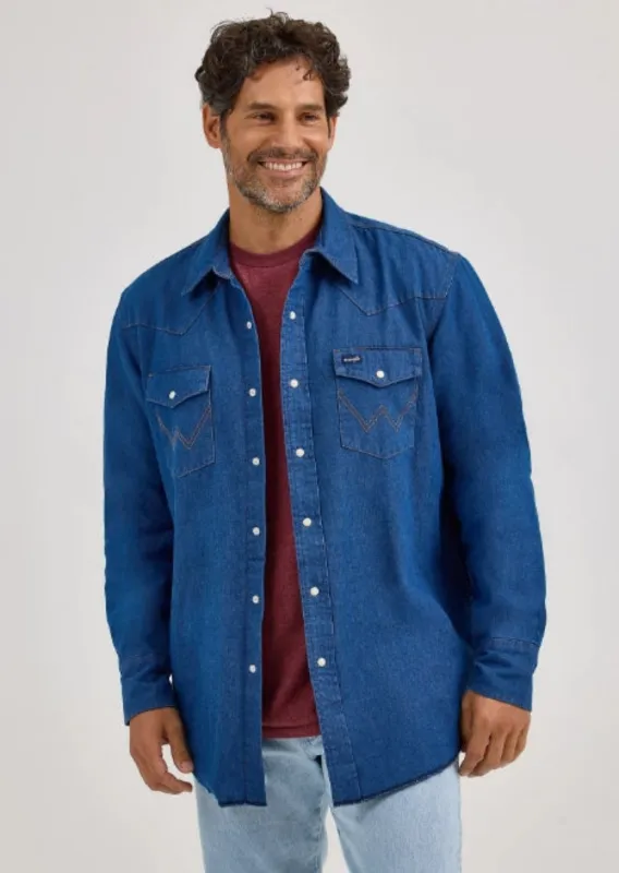 Wrangler Men's Cotton Flannel Lined Snap-Up Shirt Jac sold by Work World