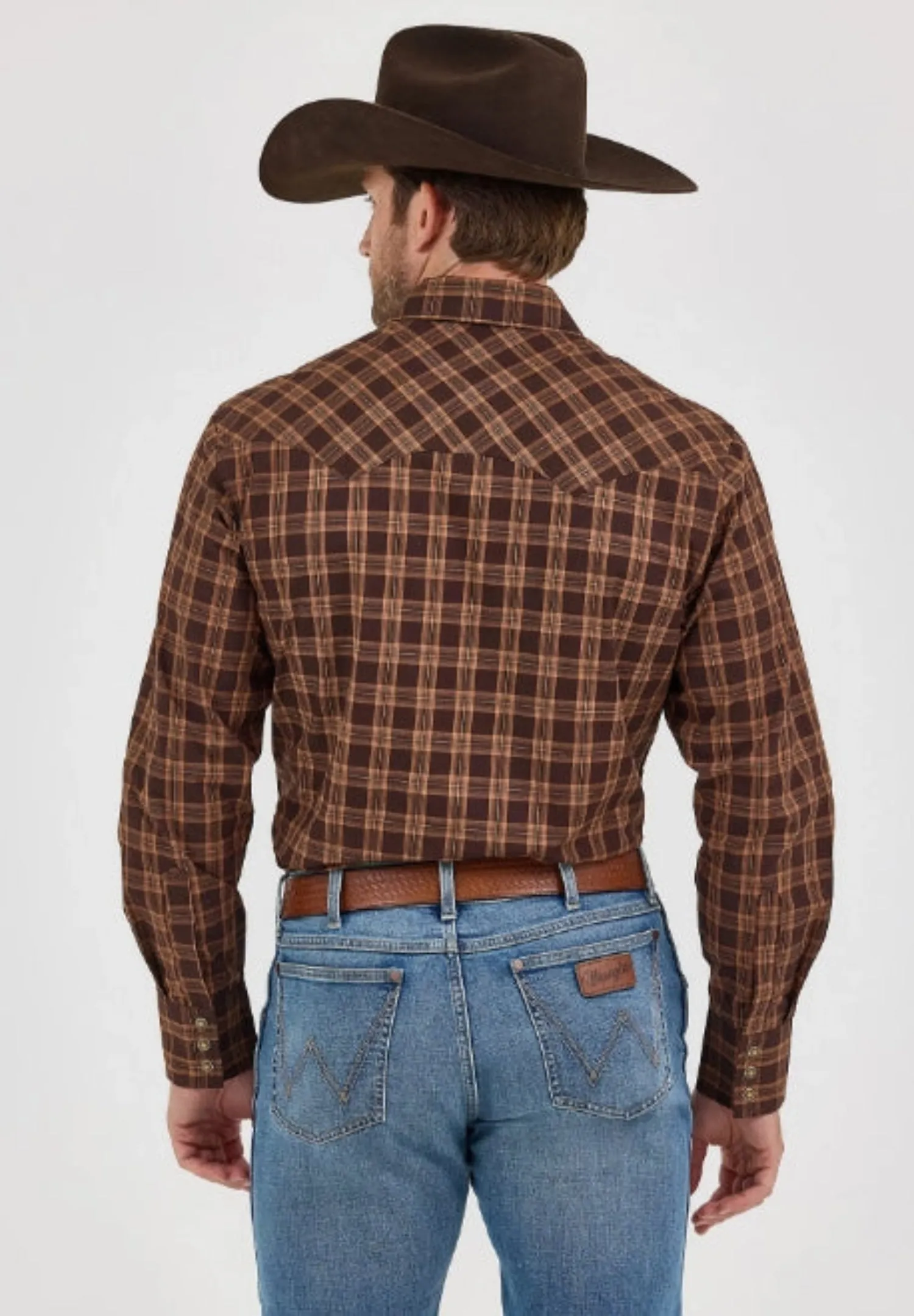 Wrangler Men's Retro® Cotton Snap-Front Long Sleeve Work Shirt sold by Work World product image thumbnail 3