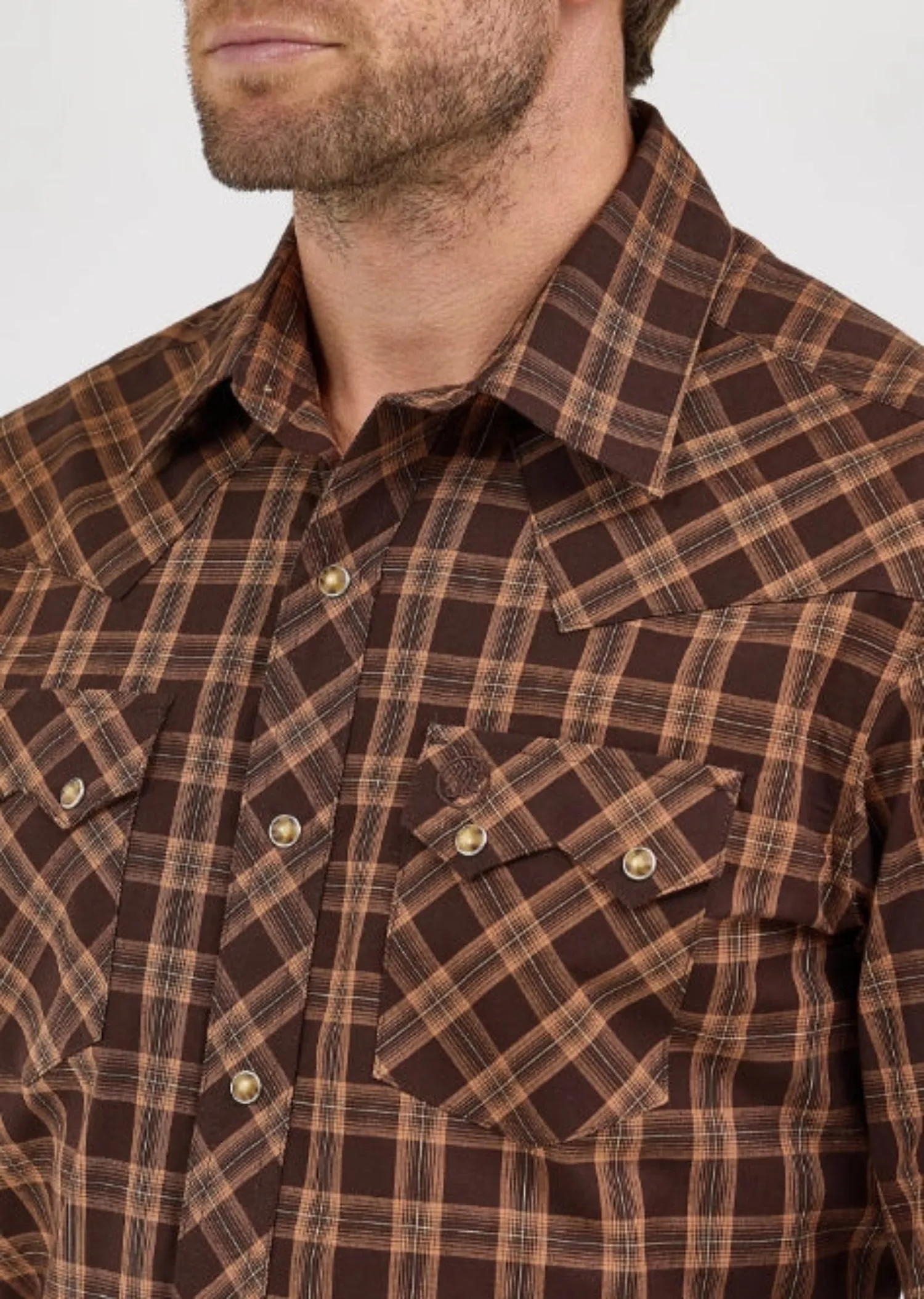 Wrangler Men's Retro® Cotton Snap-Front Long Sleeve Work Shirt sold by Work World product image thumbnail 2