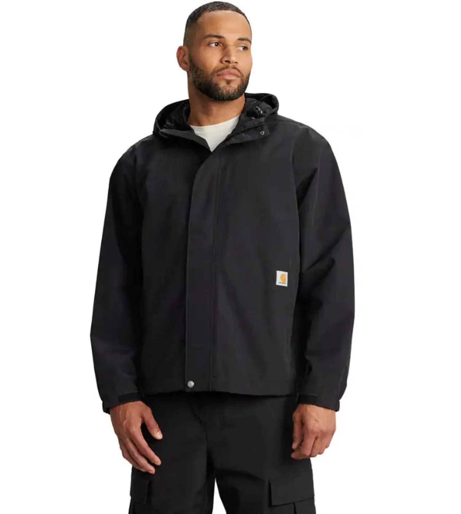 Carhartt Men's Storm Defender® Waterproof Loose Fit Lightweight Hooded Jacket sold by Work World product image thumbnail 3