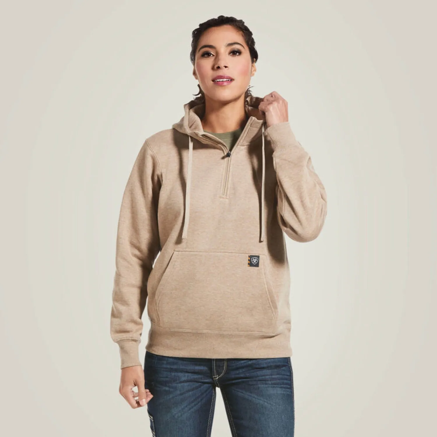 Ariat Women's Rebar Skill Set 1/2 Zip Hoodie sold by Work World