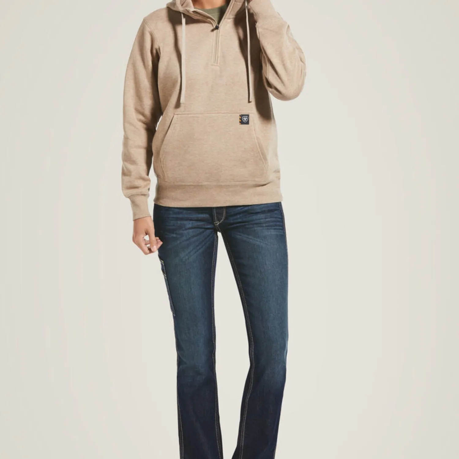 Ariat Women's Rebar Skill Set 1/2 Zip Hoodie sold by Work World product image thumbnail 3