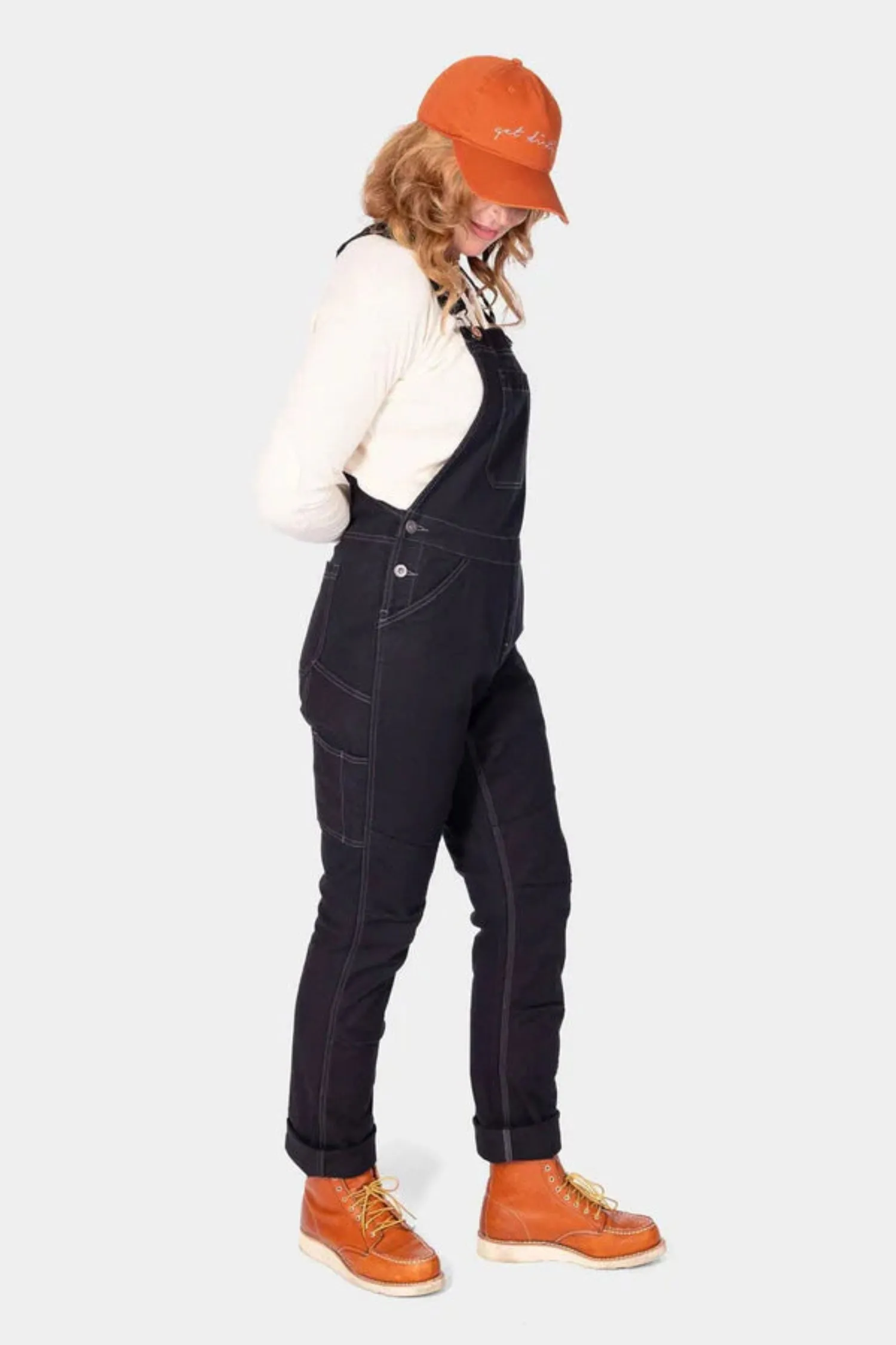 Dovetail Workwear Women's GO TO Double-Knee Stretch Canvas Bib sold by Work World product image thumbnail 2