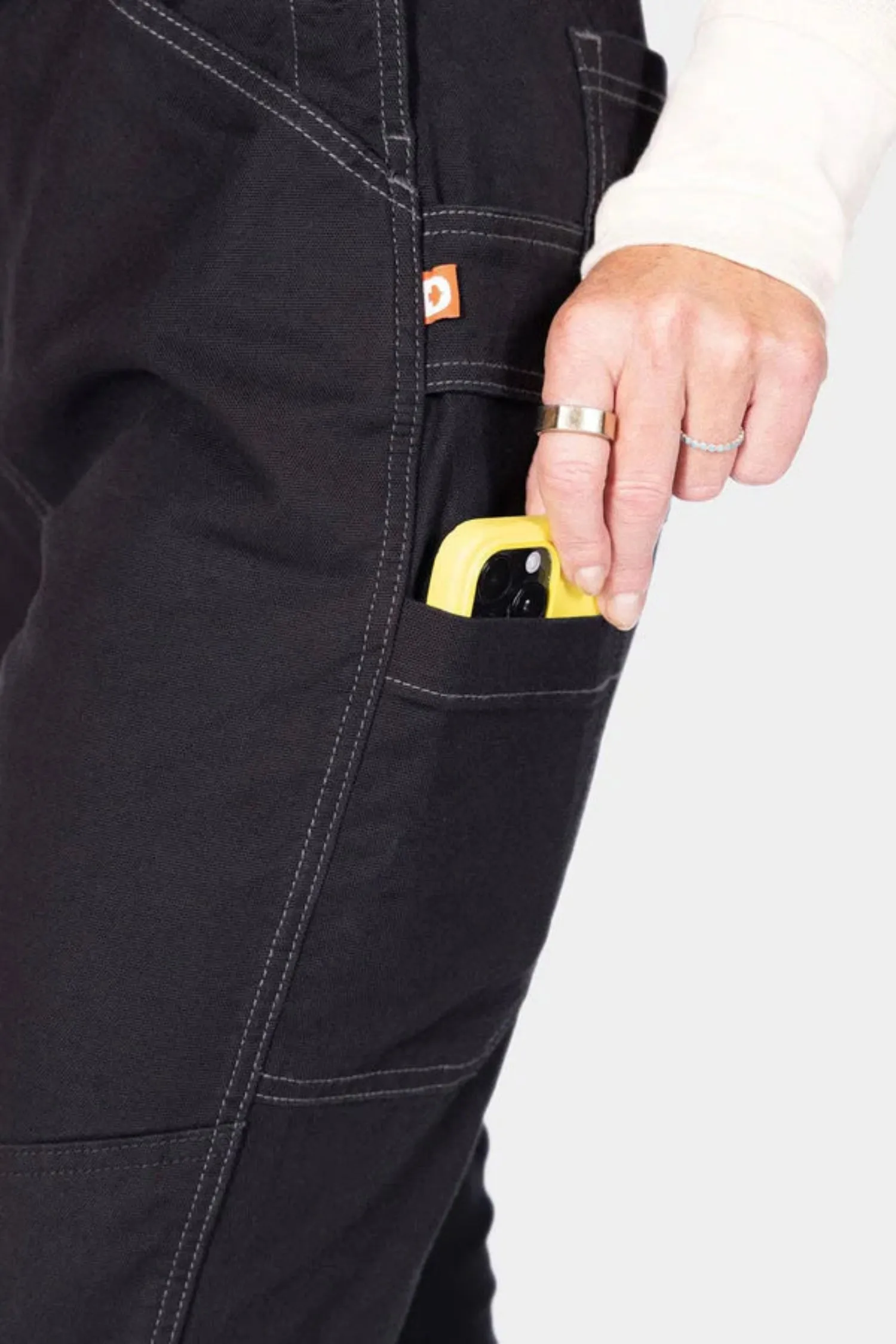 Dovetail Workwear Women's GO TO Double-Knee Stretch Canvas Bib sold by Work World product image thumbnail 5