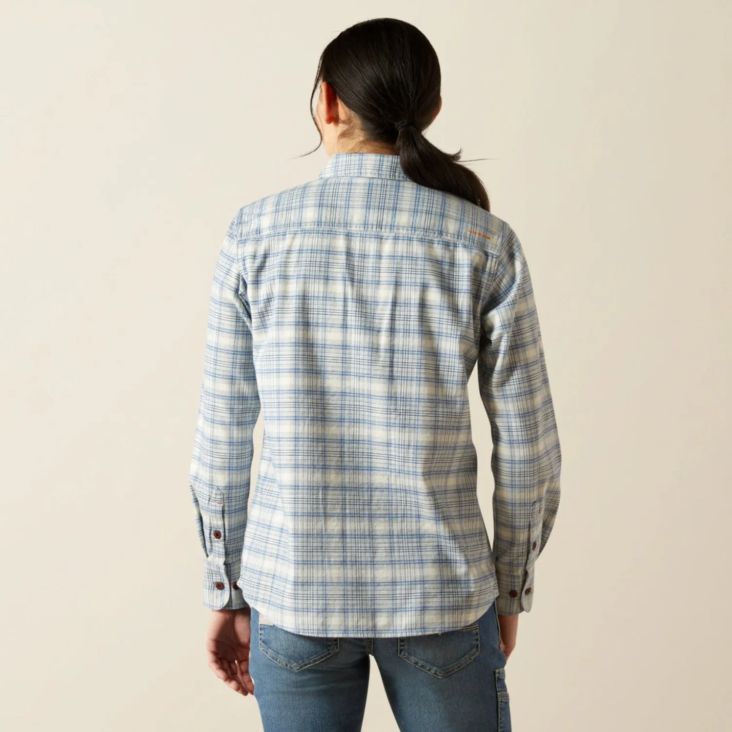 Ariat Women's Rebar Flannel DuraStretch™ Long Sleeve Work Shirt sold by Work World product image thumbnail 5