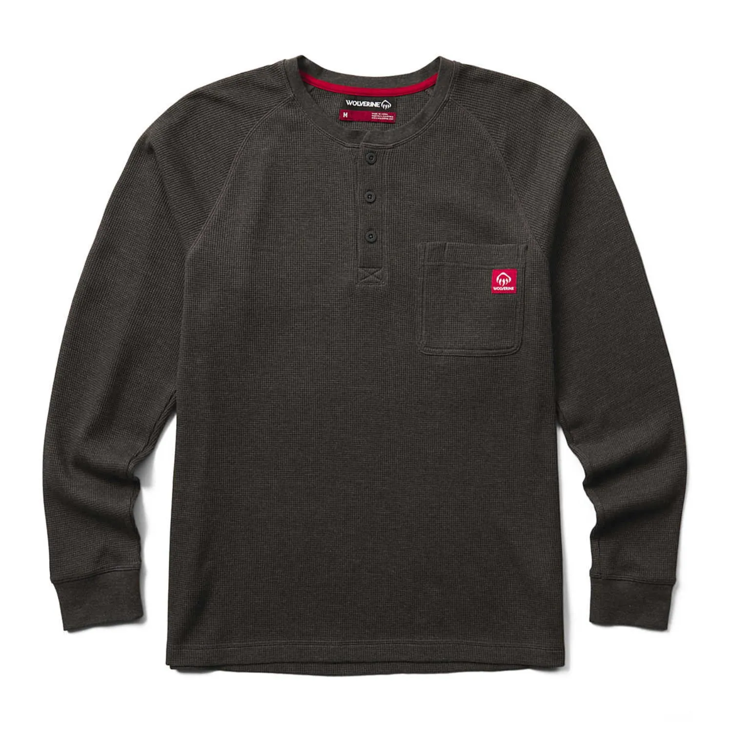 Wolverine Men's Walden II Thermal Pocket Long Sleeve Henley sold by Work World