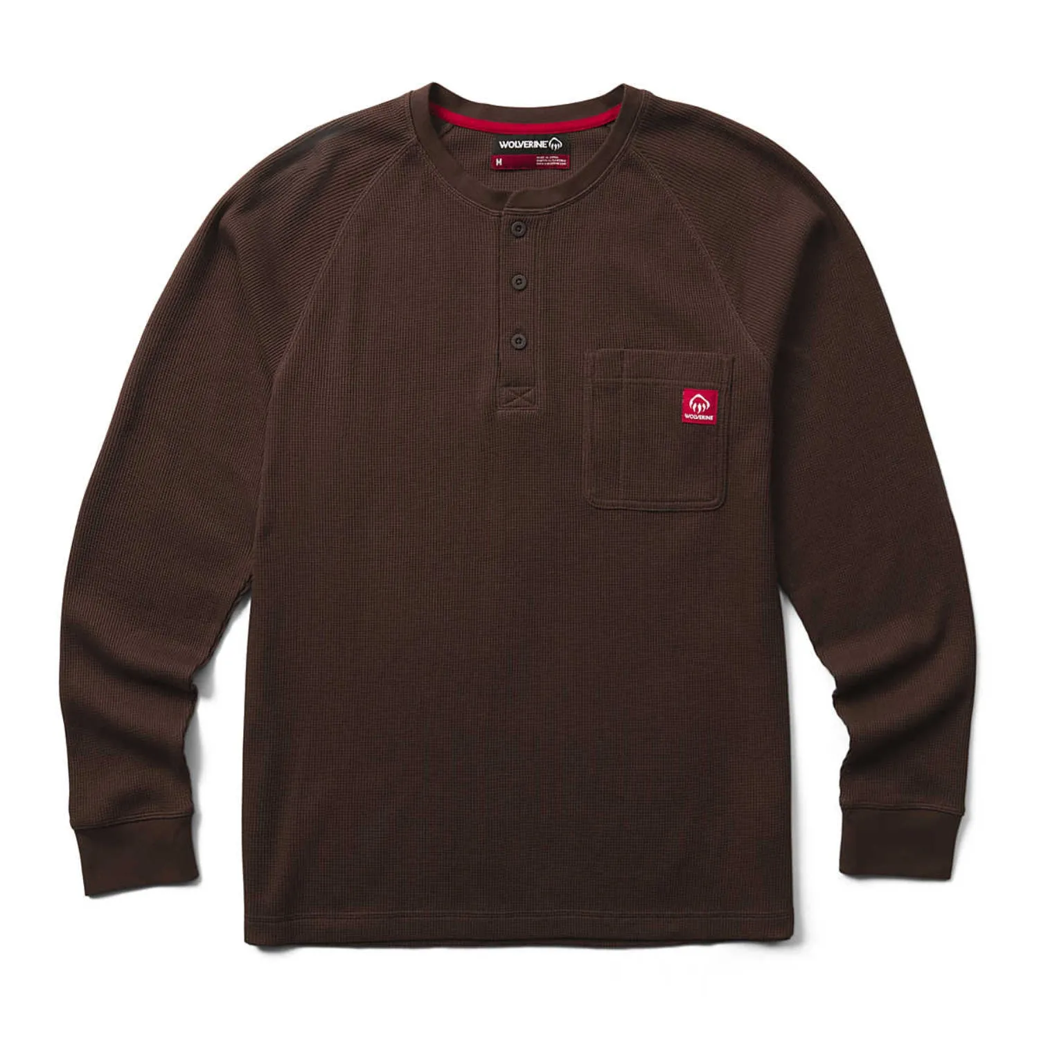 Wolverine Men's Walden II Thermal Pocket Long Sleeve Henley sold by Work World product image thumbnail 3