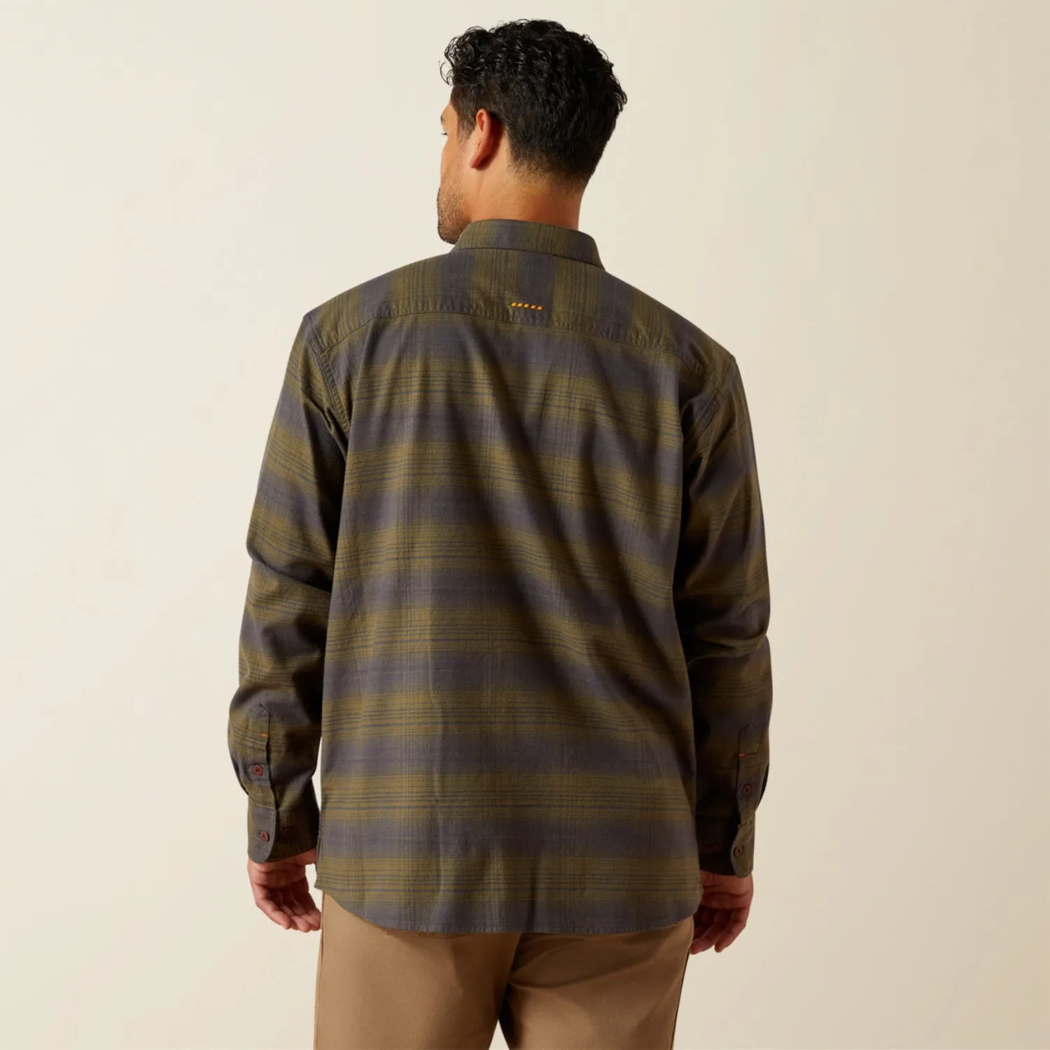Ariat Men's Rebar™ Flannel DuraStretch Long Sleeve Work Shirt sold by Work World product image thumbnail 3