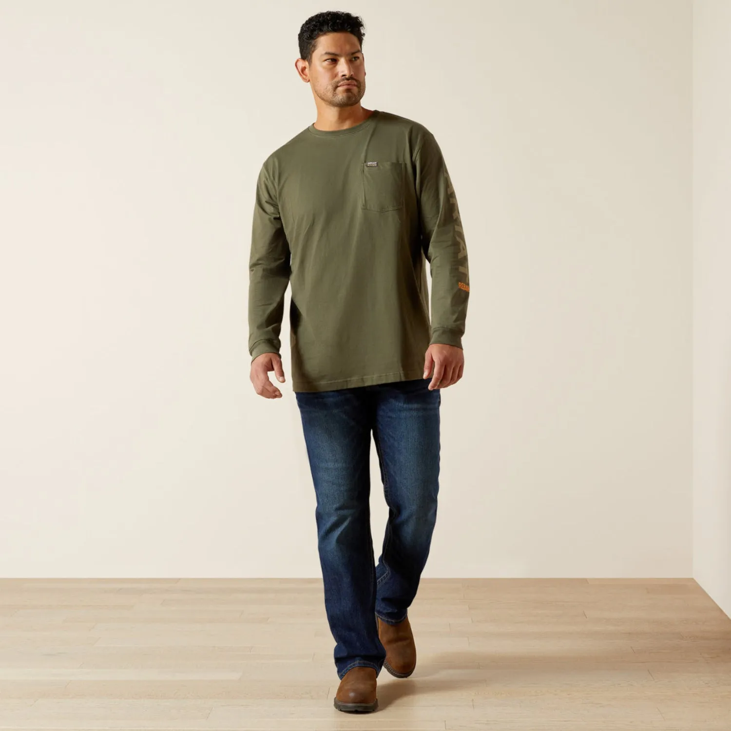 Ariat Men's Rebar Cotton Strong Graphic Long Sleeve T-Shirt sold by Work World product image thumbnail 4