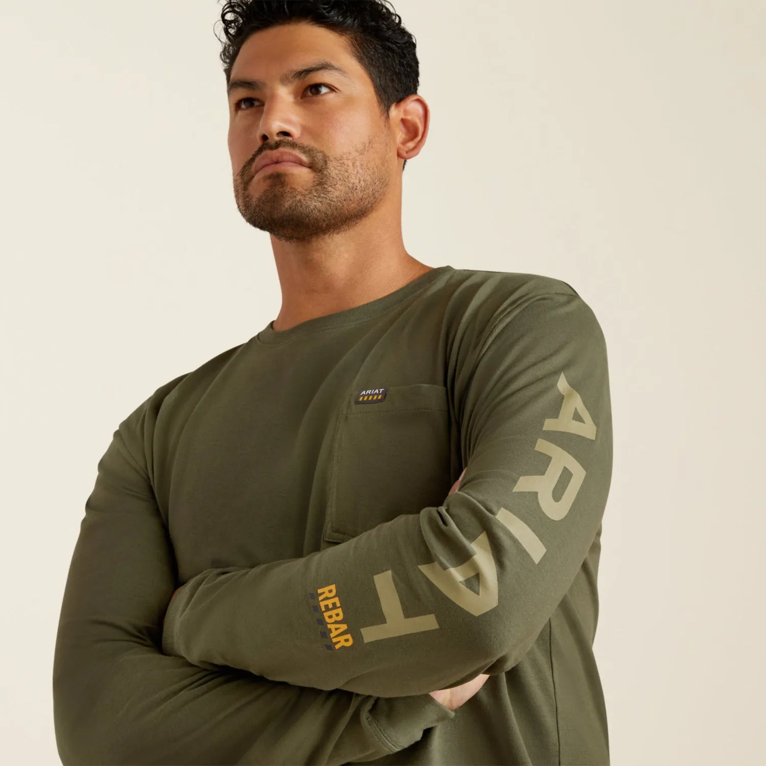Ariat Men's Rebar Cotton Strong Graphic Long Sleeve T-Shirt sold by Work World product image thumbnail 2