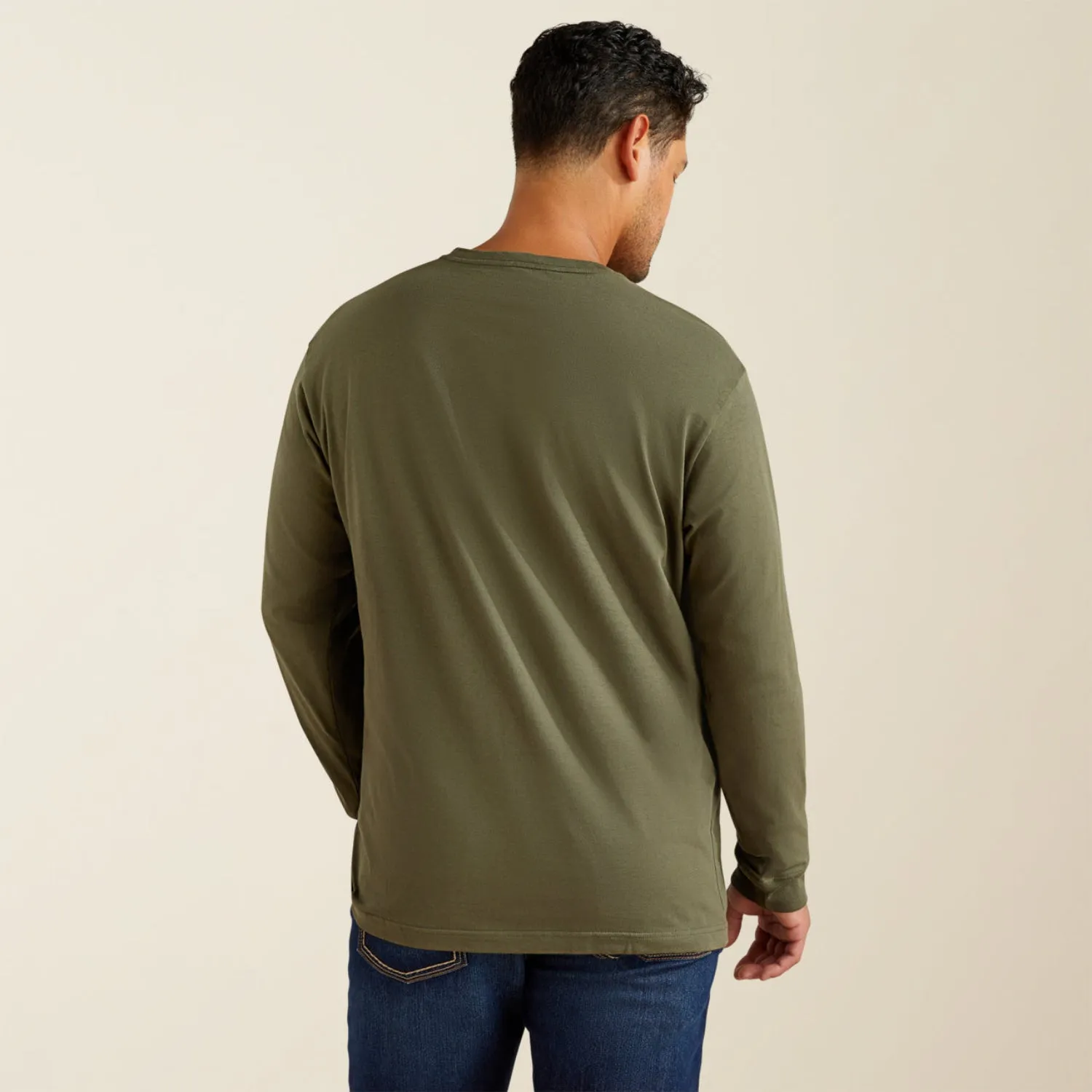 Ariat Men's Rebar Cotton Strong Graphic Long Sleeve T-Shirt sold by Work World product image thumbnail 3