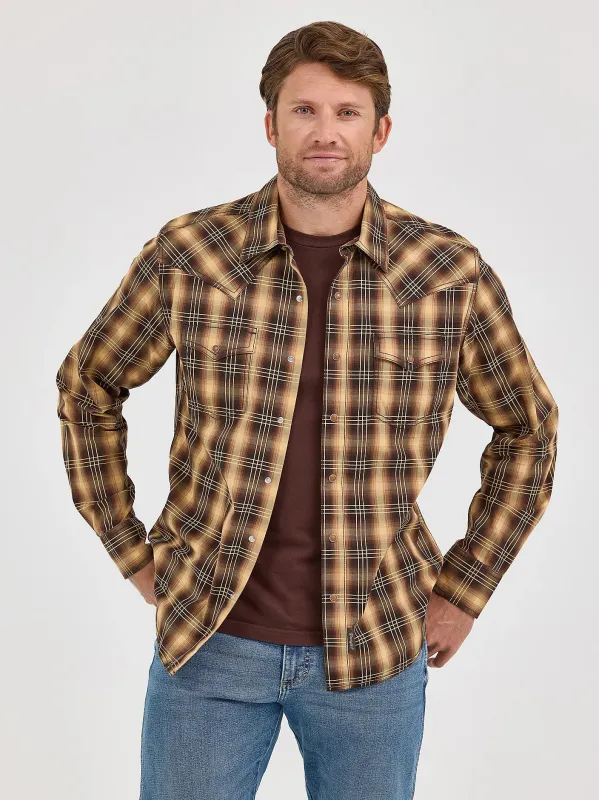 Wrangler Men's Retro® Premium Cotton Snap-Front Long Sleeve Work Shirt sold by Work World