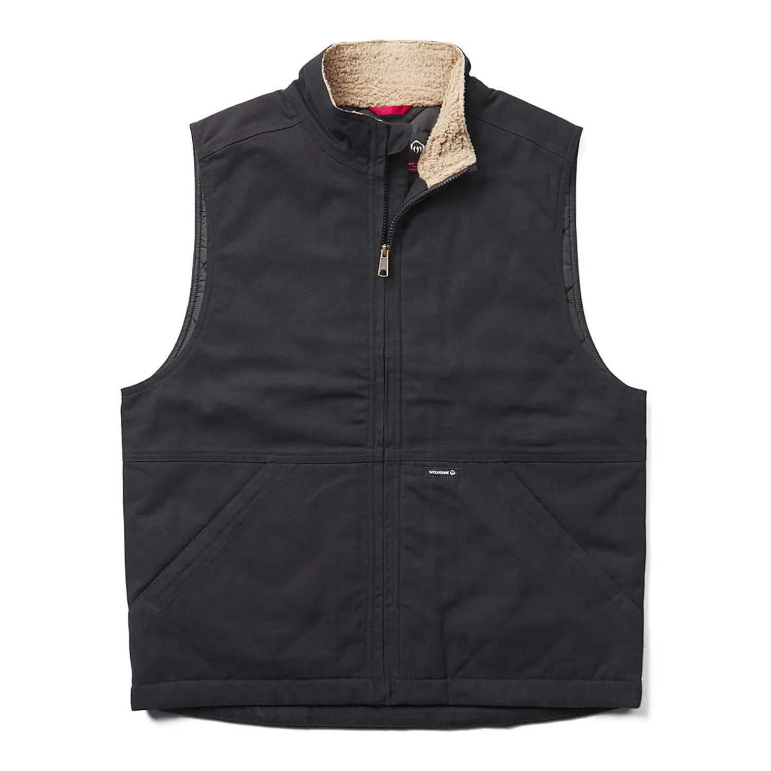 Wolverine Men's Jaxon Canvas Sherpa Lined Collar Vest sold by Work World