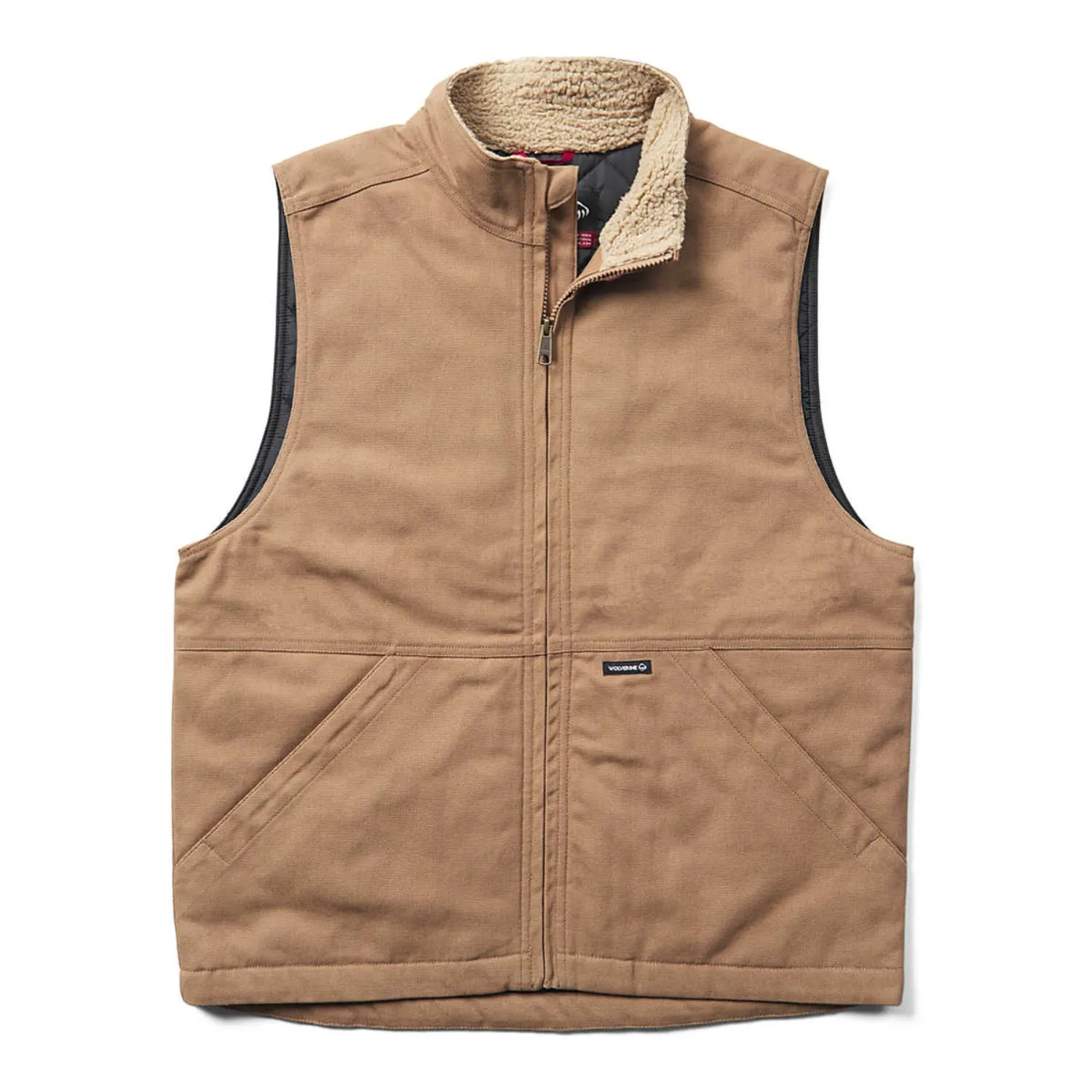 Wolverine Men's Jaxon Canvas Sherpa Lined Collar Vest sold by Work World product image thumbnail 3