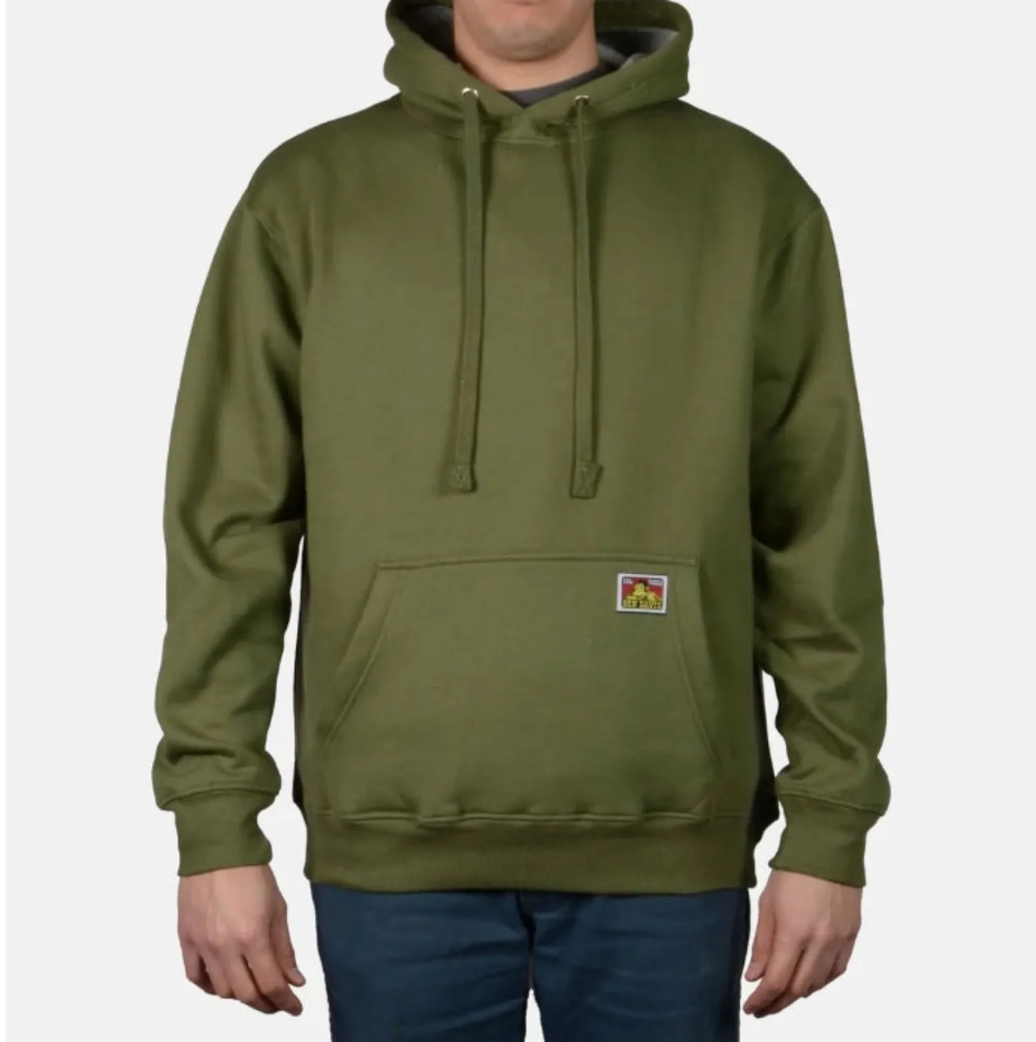 Ben Davis Men's Heavyweight Logo Patch Hoodie sold by Work World