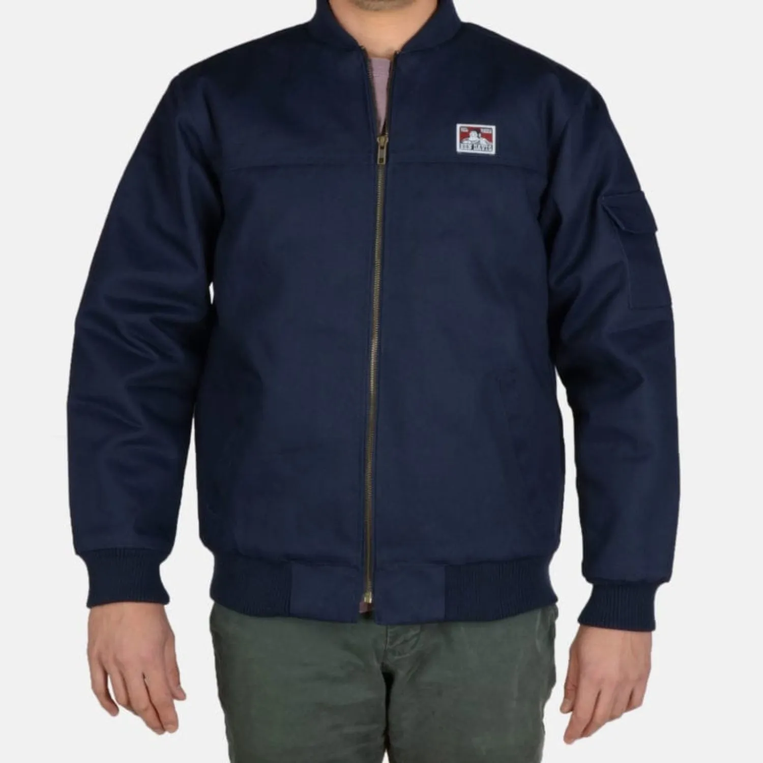 Ben Davis Men's Lined Regular Fit Bomber Jacket sold by Work World